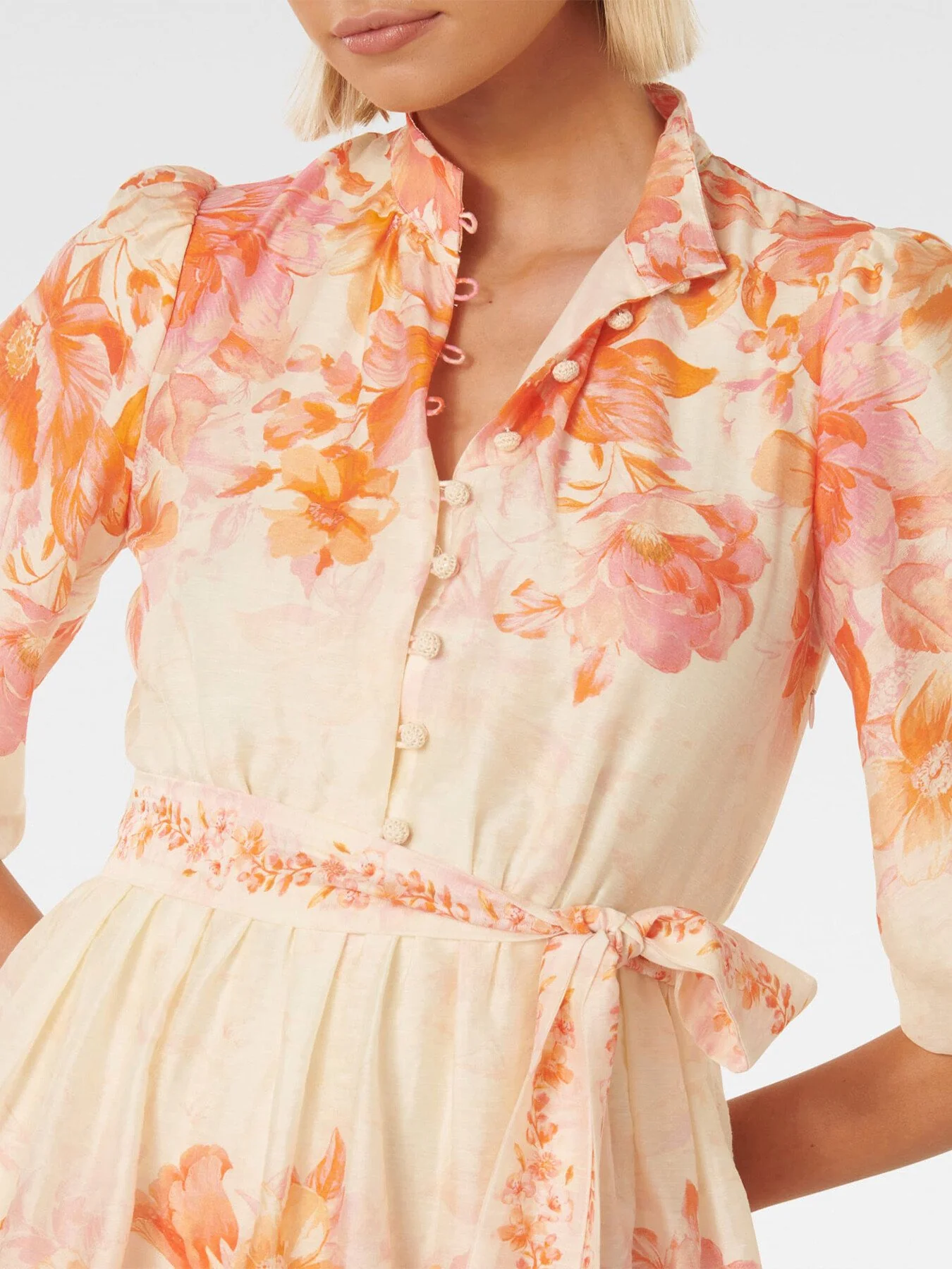 Isla Printed Tiered Mini Dress - Image 5