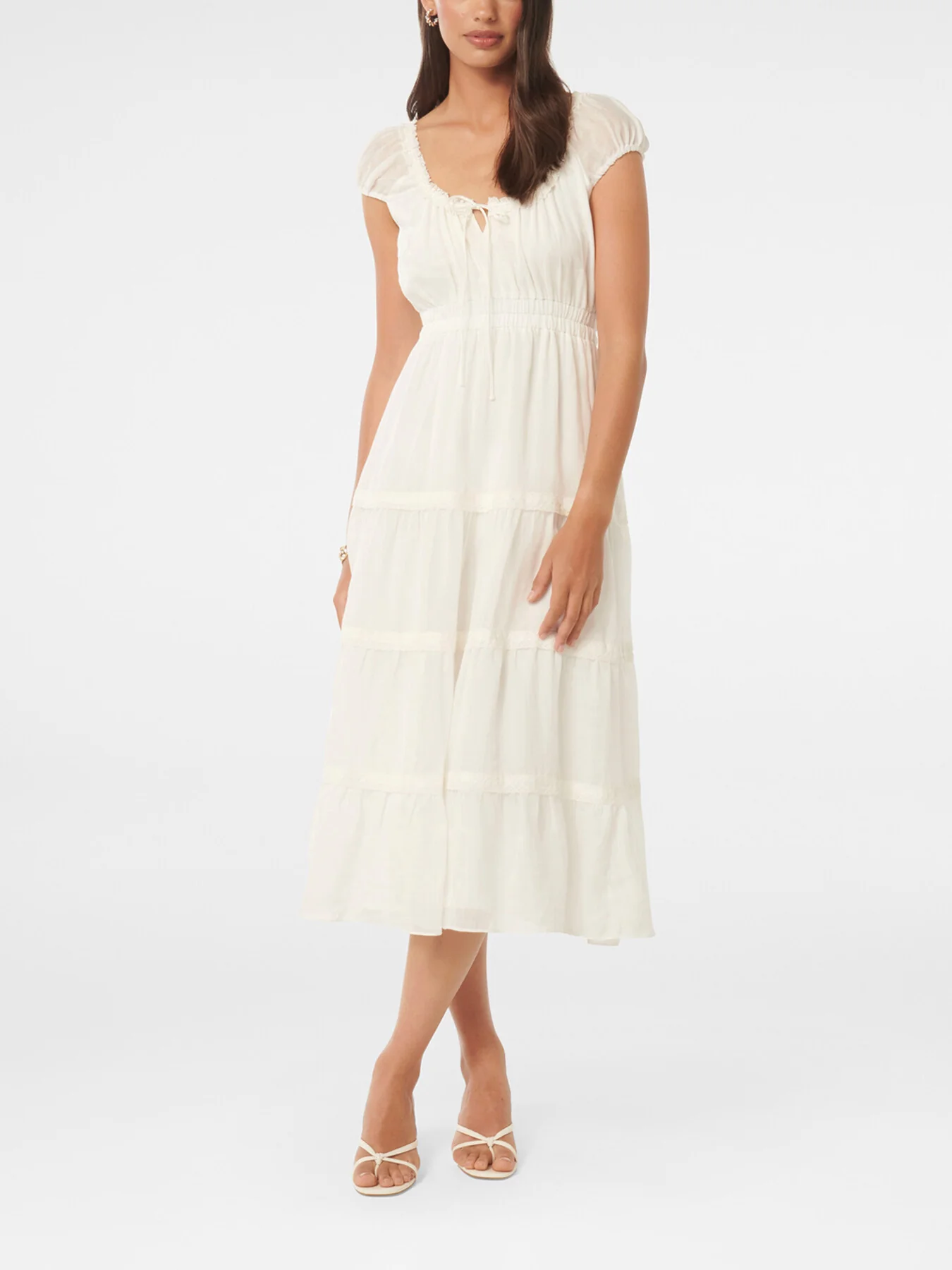 Tuscany Trim Detail Midi Dress - Image 2