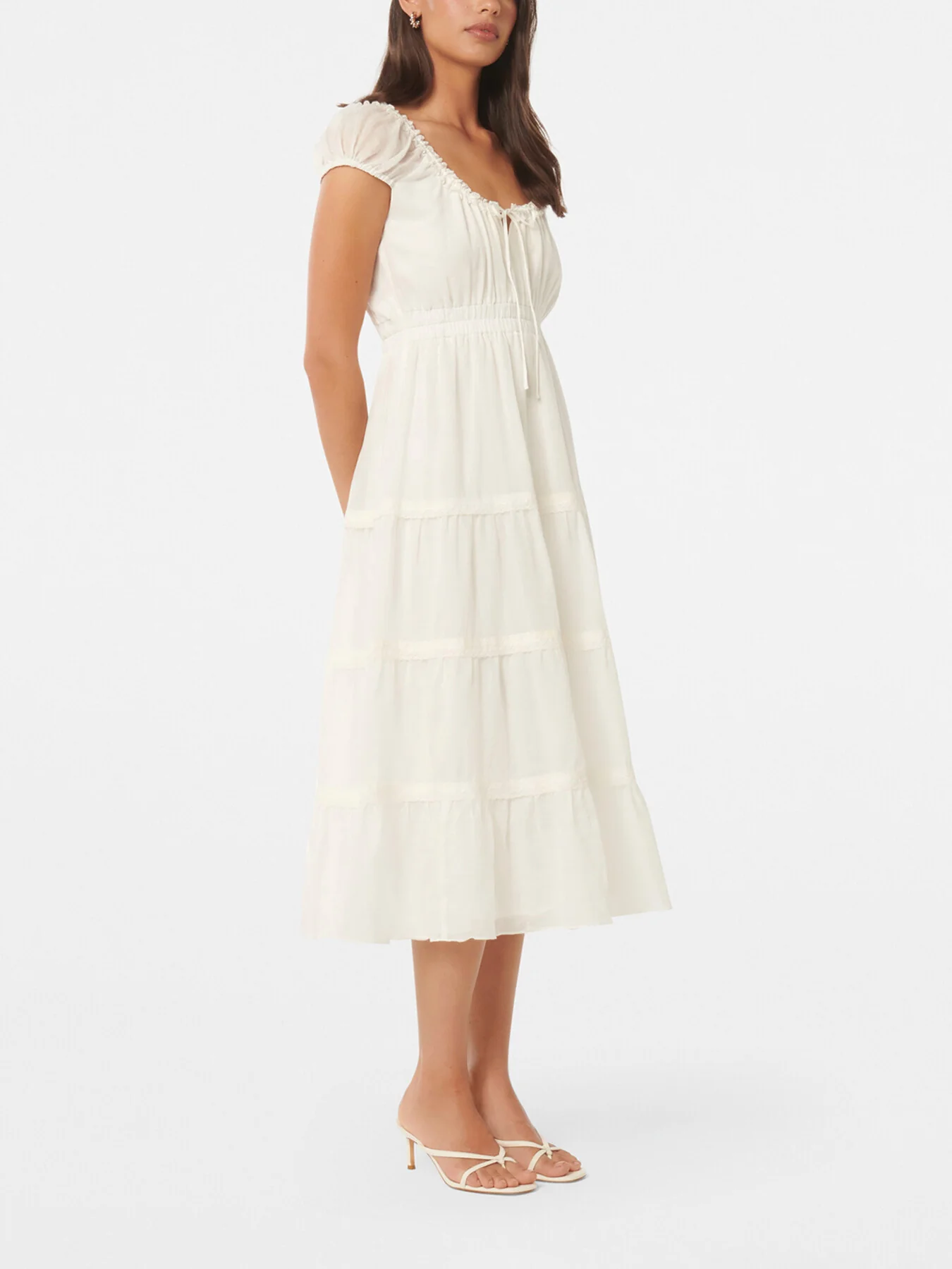 Tuscany Trim Detail Midi Dress - Image 5