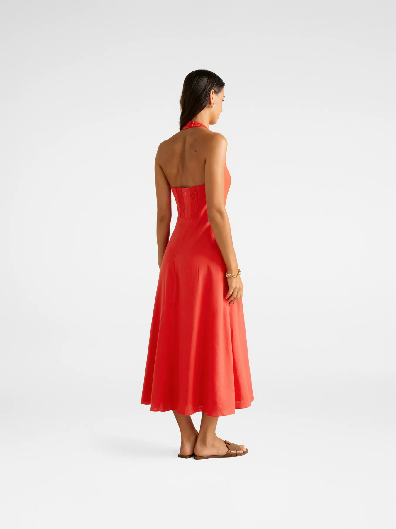 Stevie Halter Neck Midi Dress - Image 3