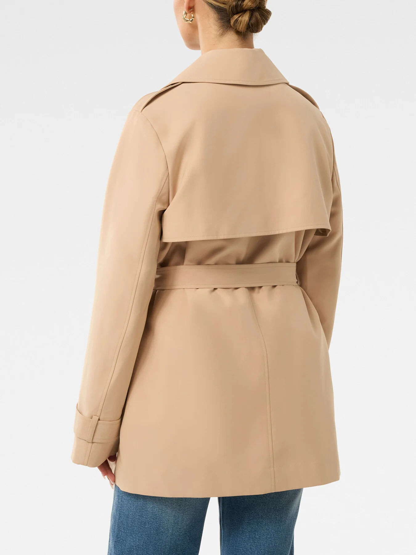 Rhea Petite Water Resistant Trench Coat - Image 3
