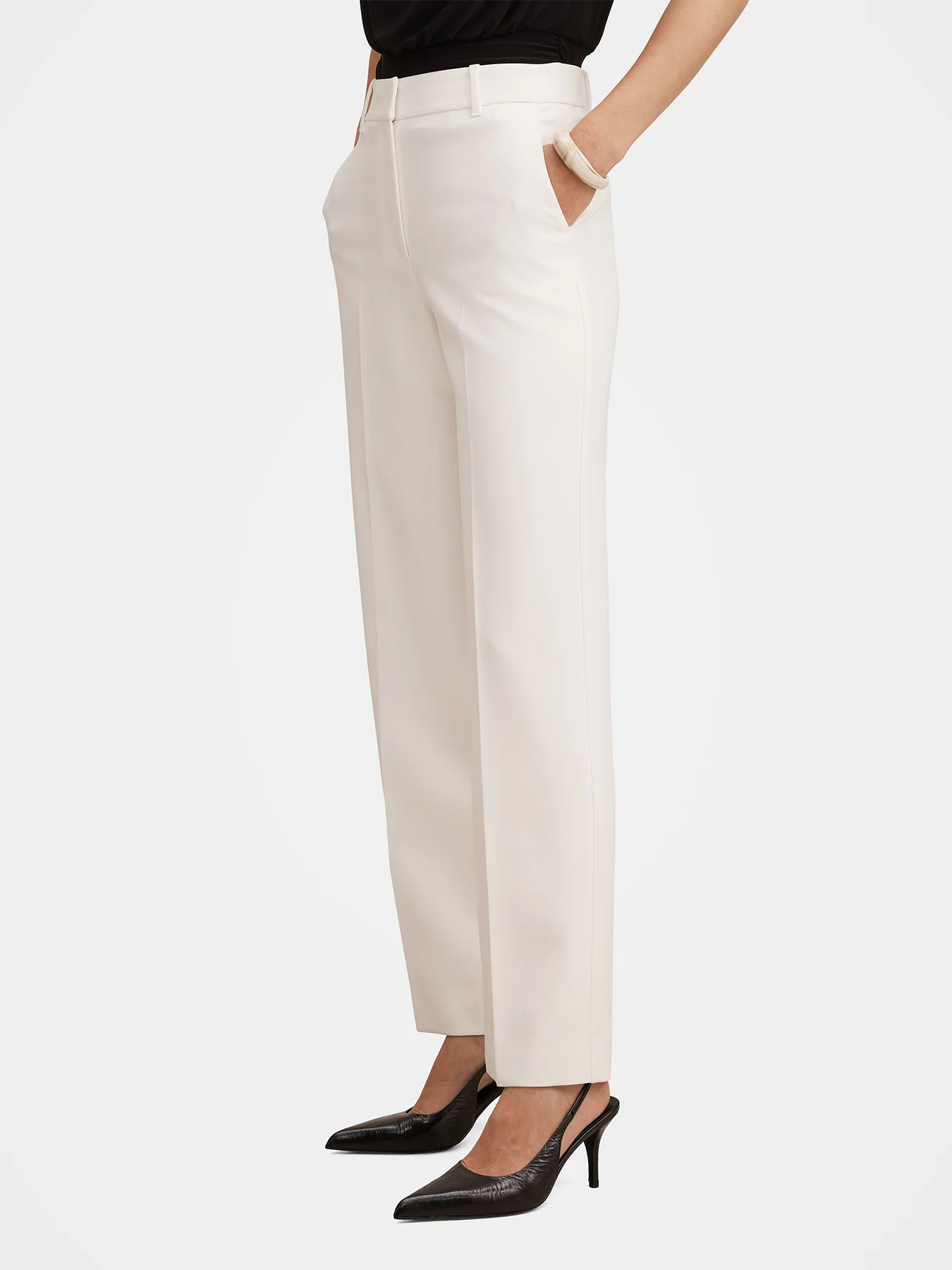 Ada Straight Leg Pants White - Image 3