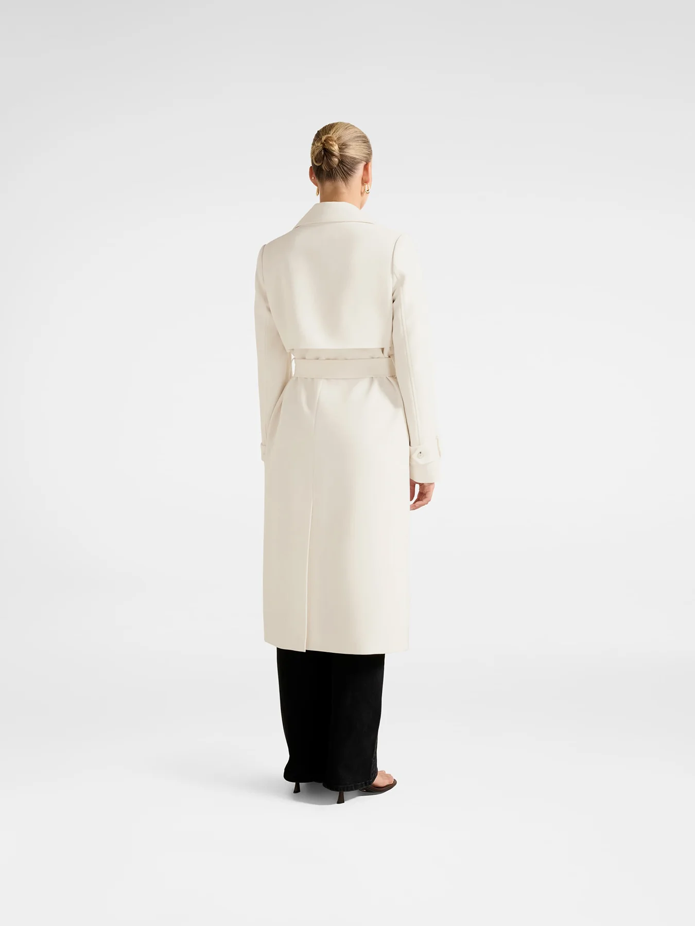 Lydia Crepe Trench Coat - Image 3
