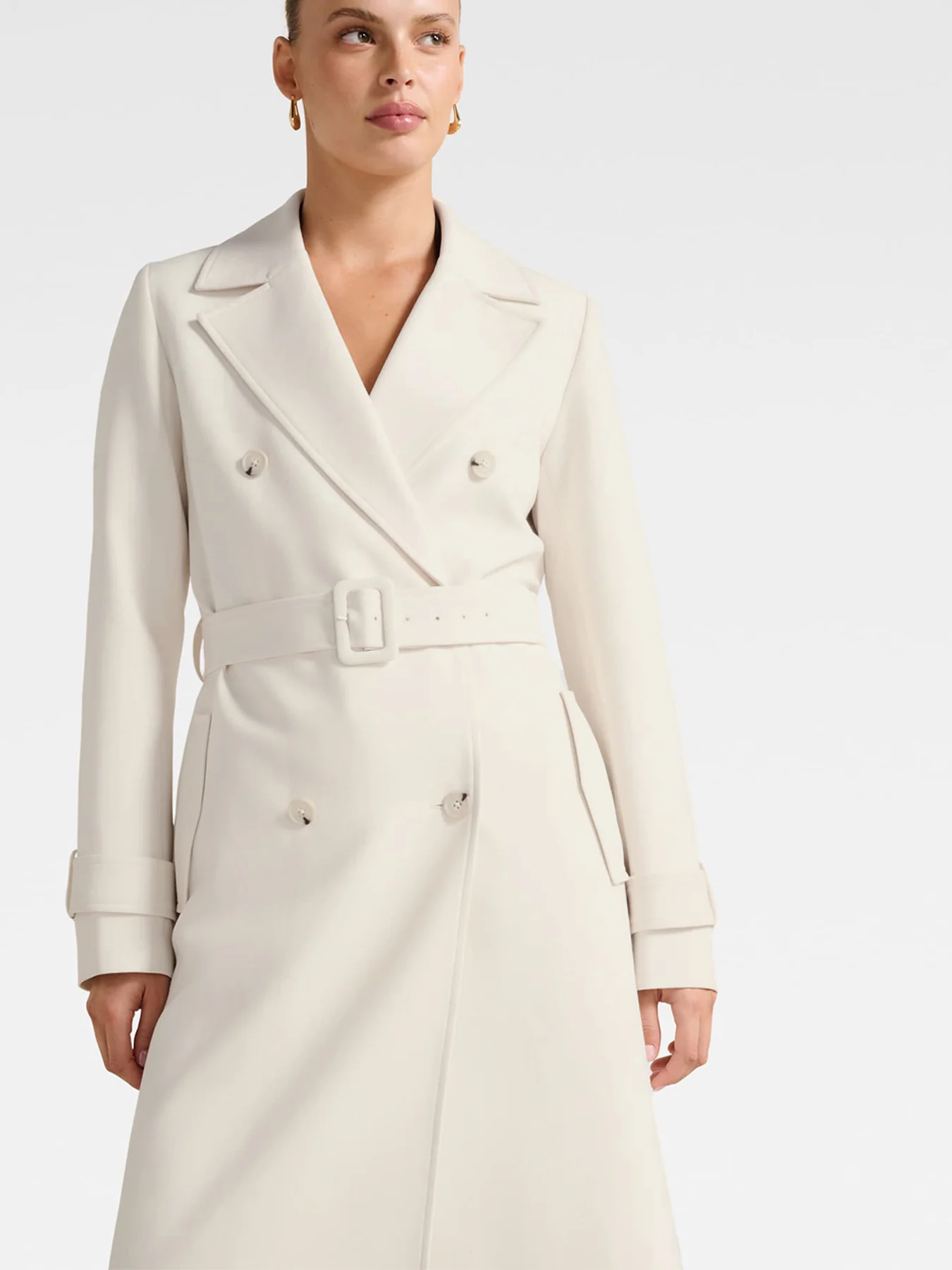 Lydia Crepe Trench Coat - Image 5