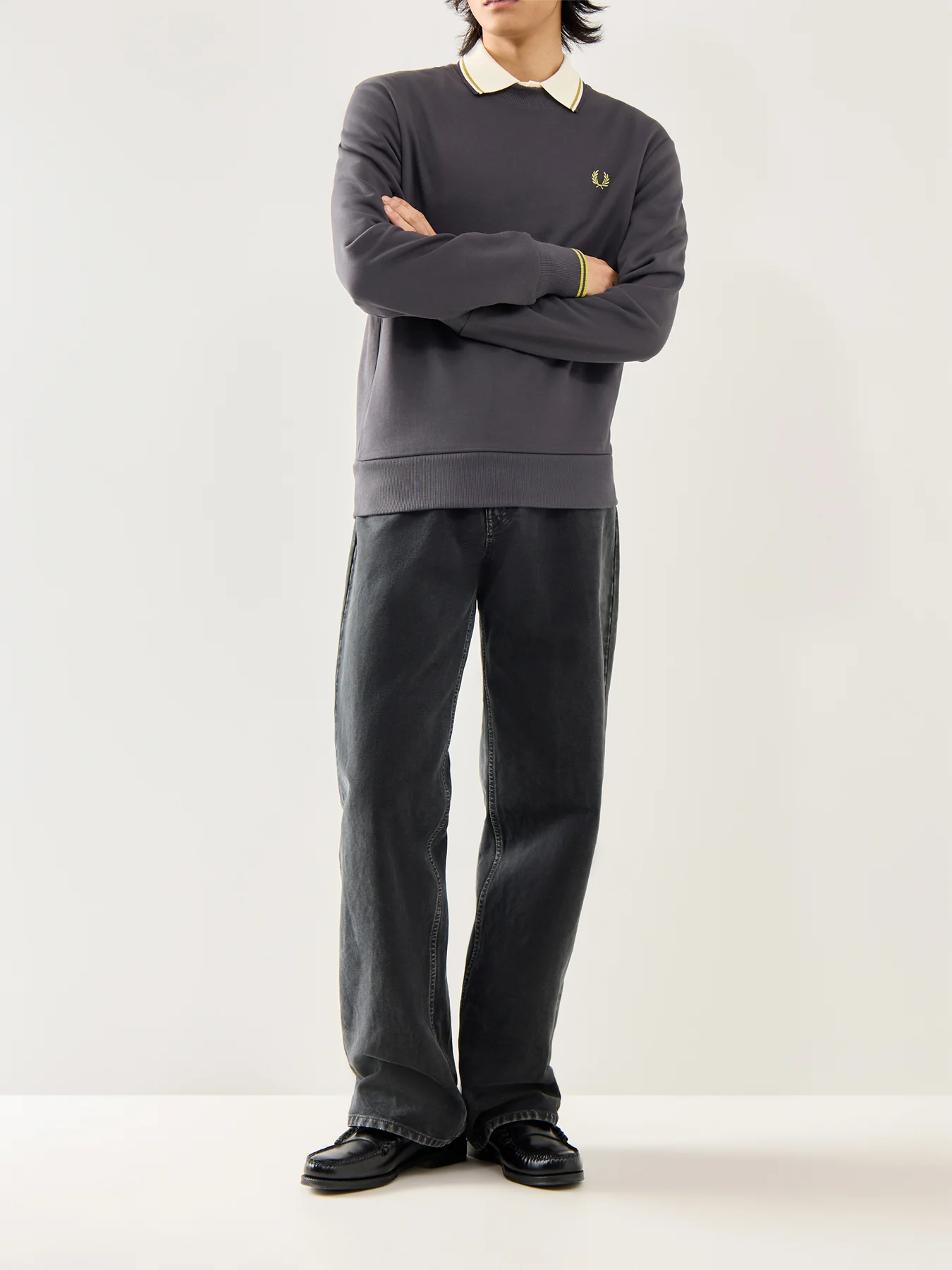 Crew Neck Sweatshirt Grey - Image 2