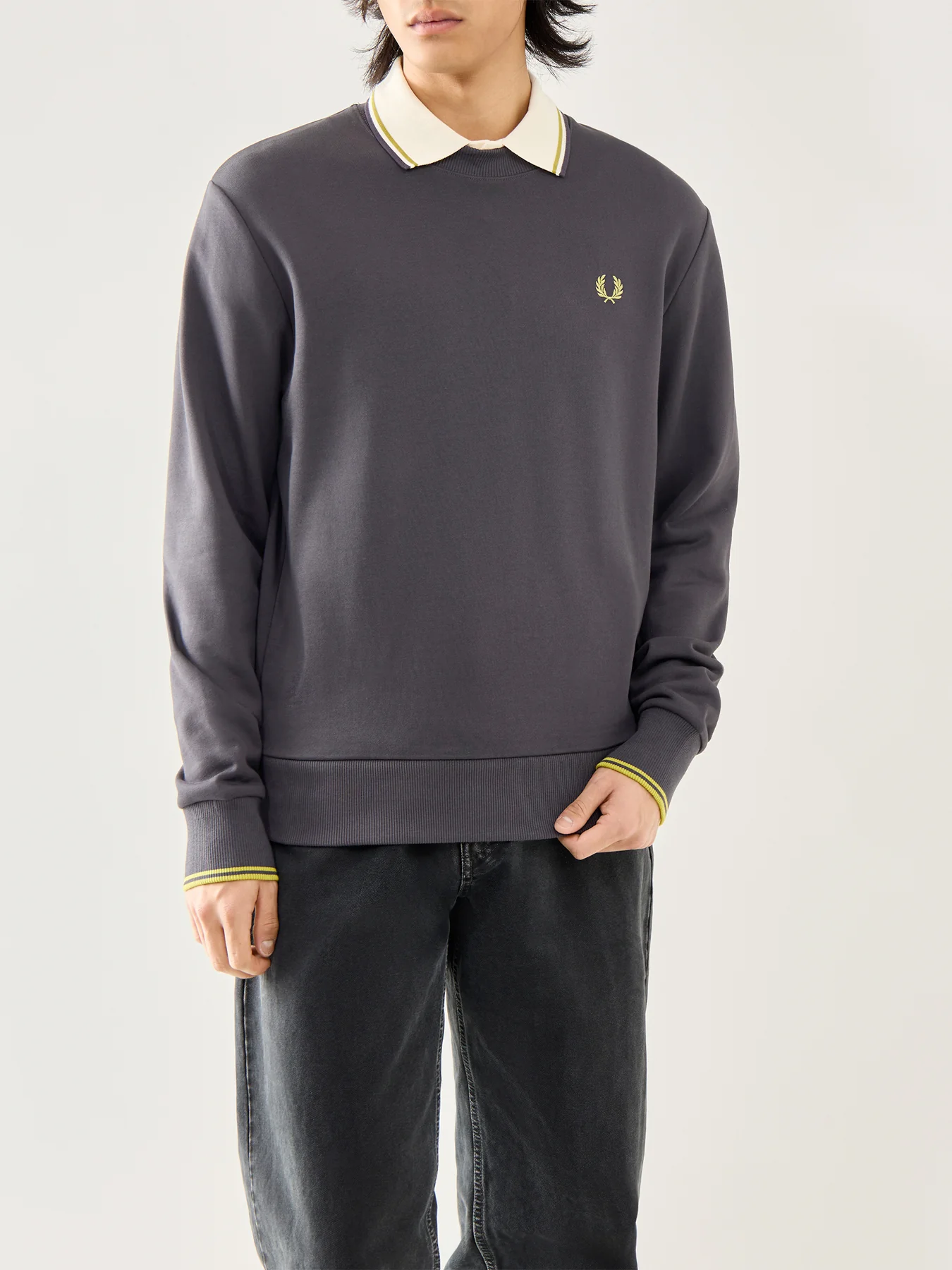 Crew Neck Sweatshirt Grey - Image 4