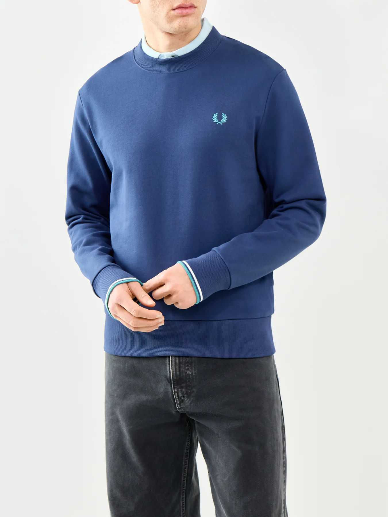 Crew Neck Sweatshirt Navy - Image 4