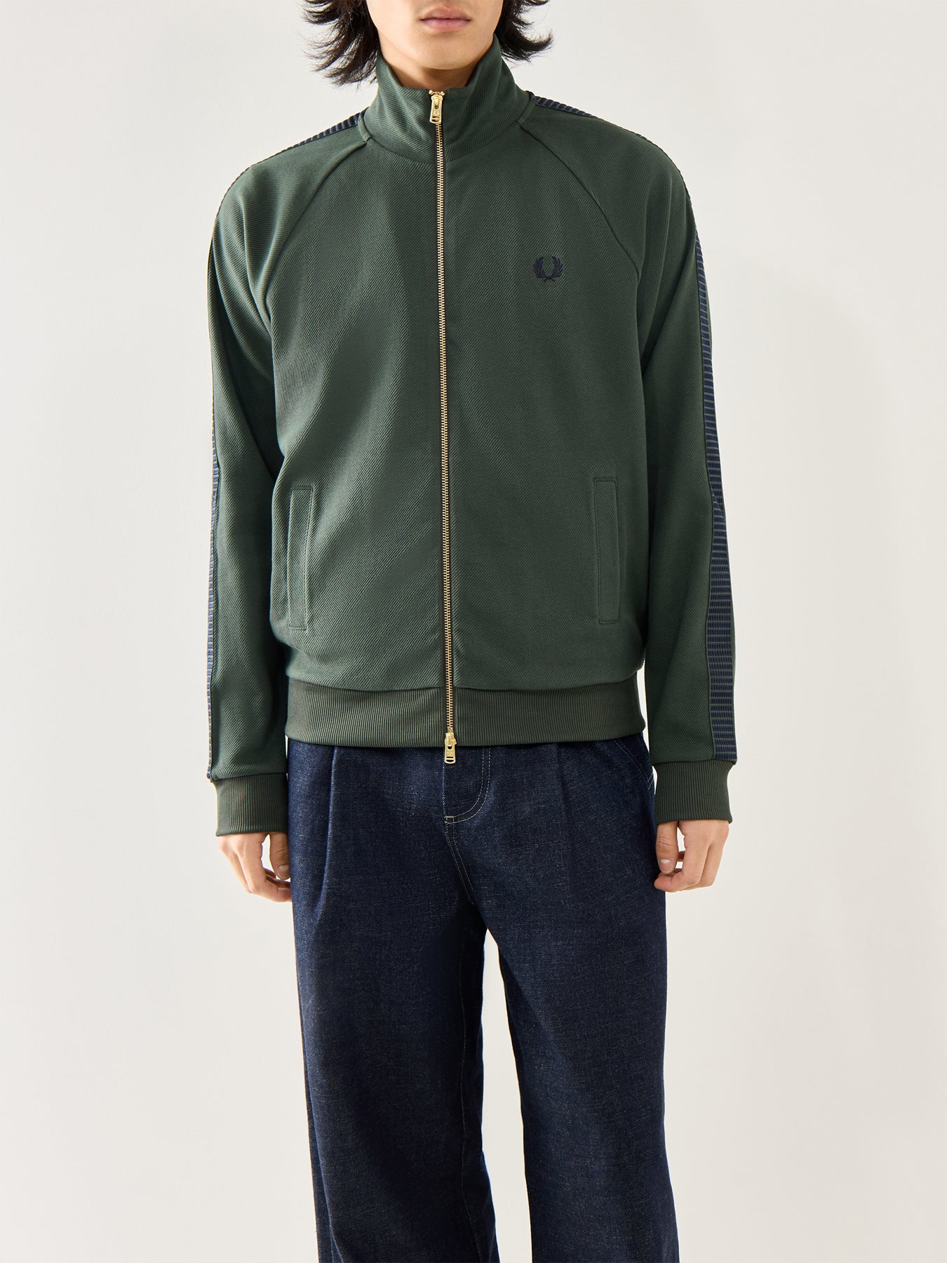 Dash Taped Track Jacket Green - Image 4