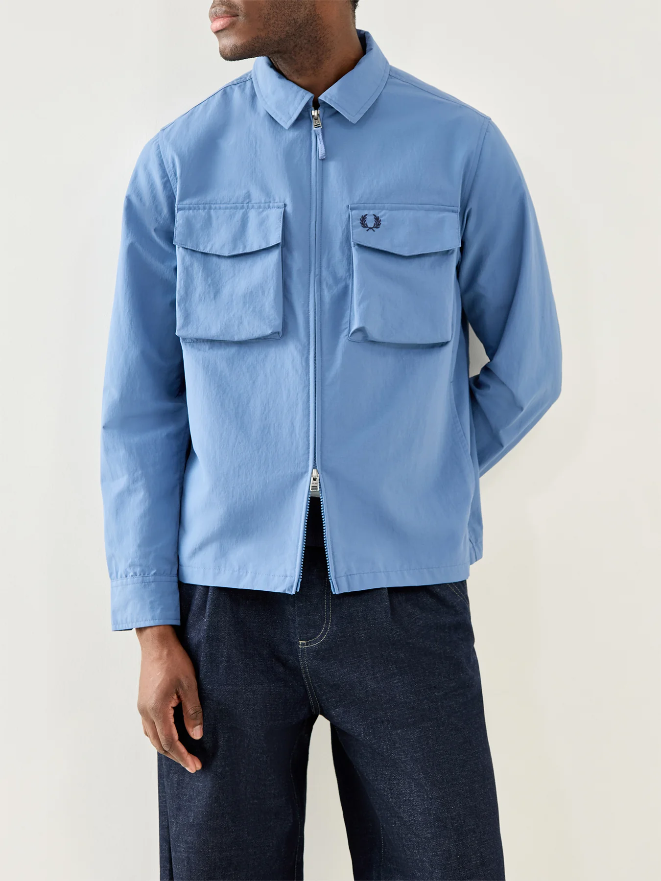 Ripstop Pocket Overshirt Blue - Image 4