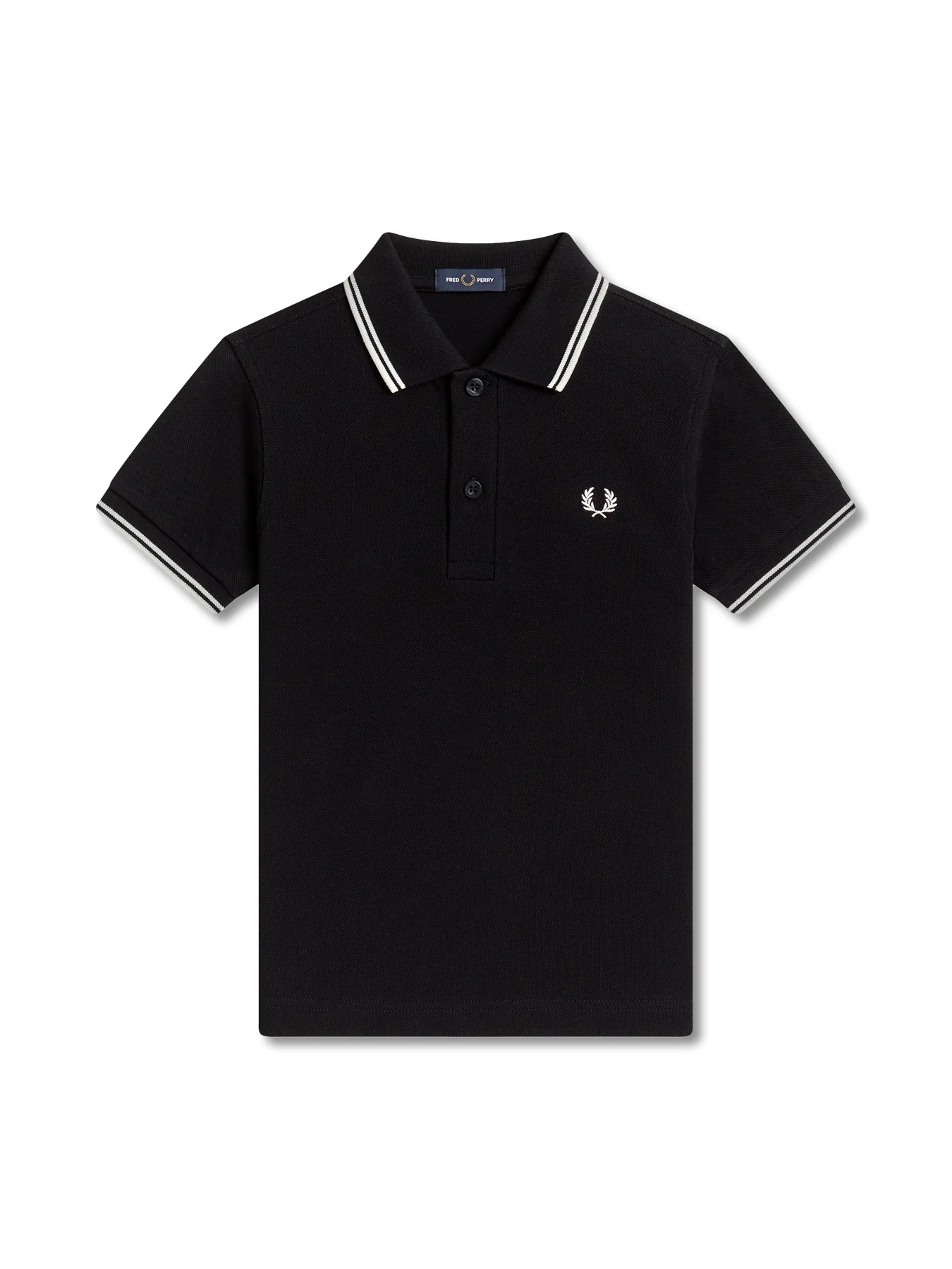 Twin Tipped Polo Shirt Black - Image 5