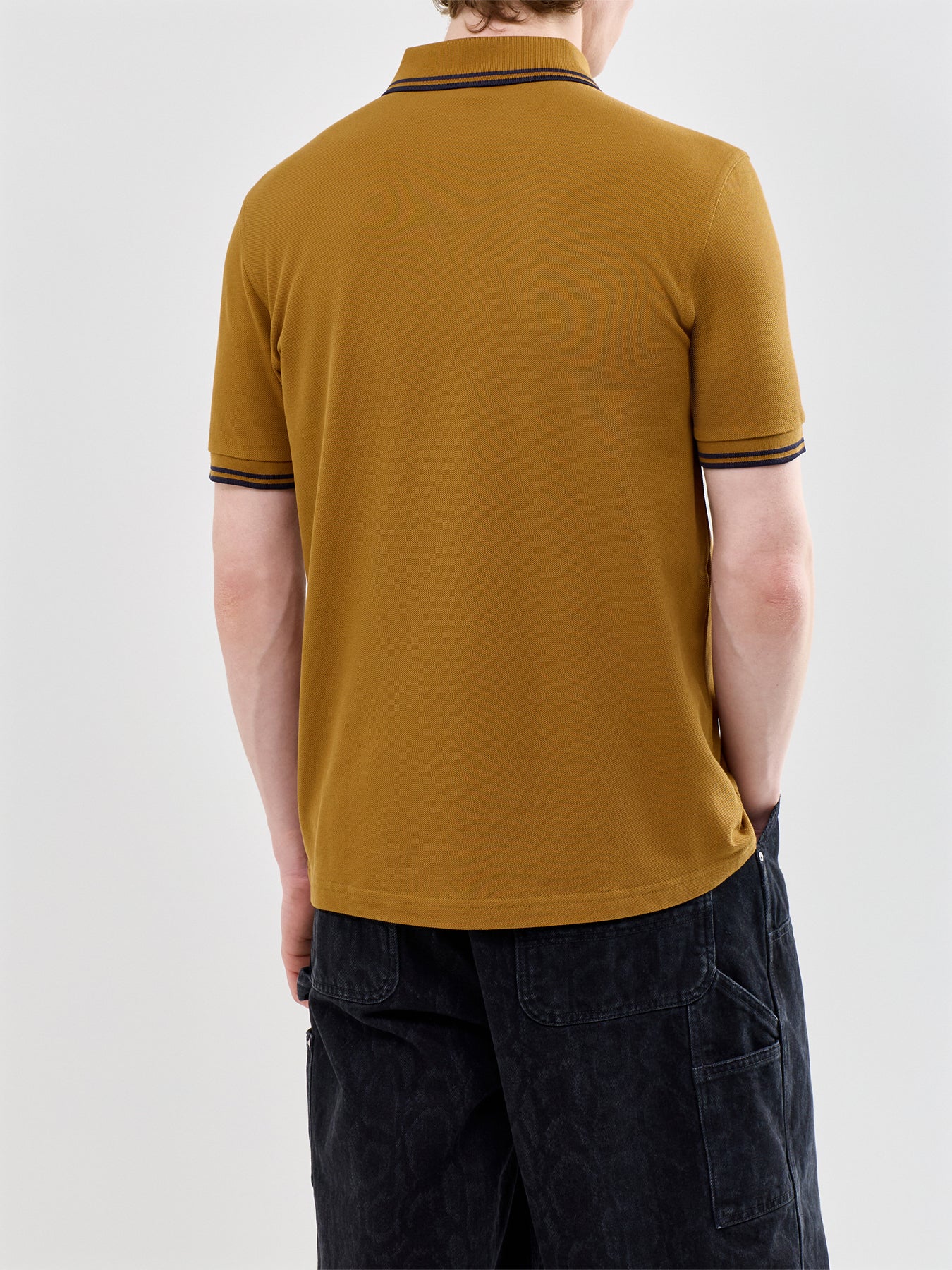 Twin Tipped Polo Shirt Brown - Image 5