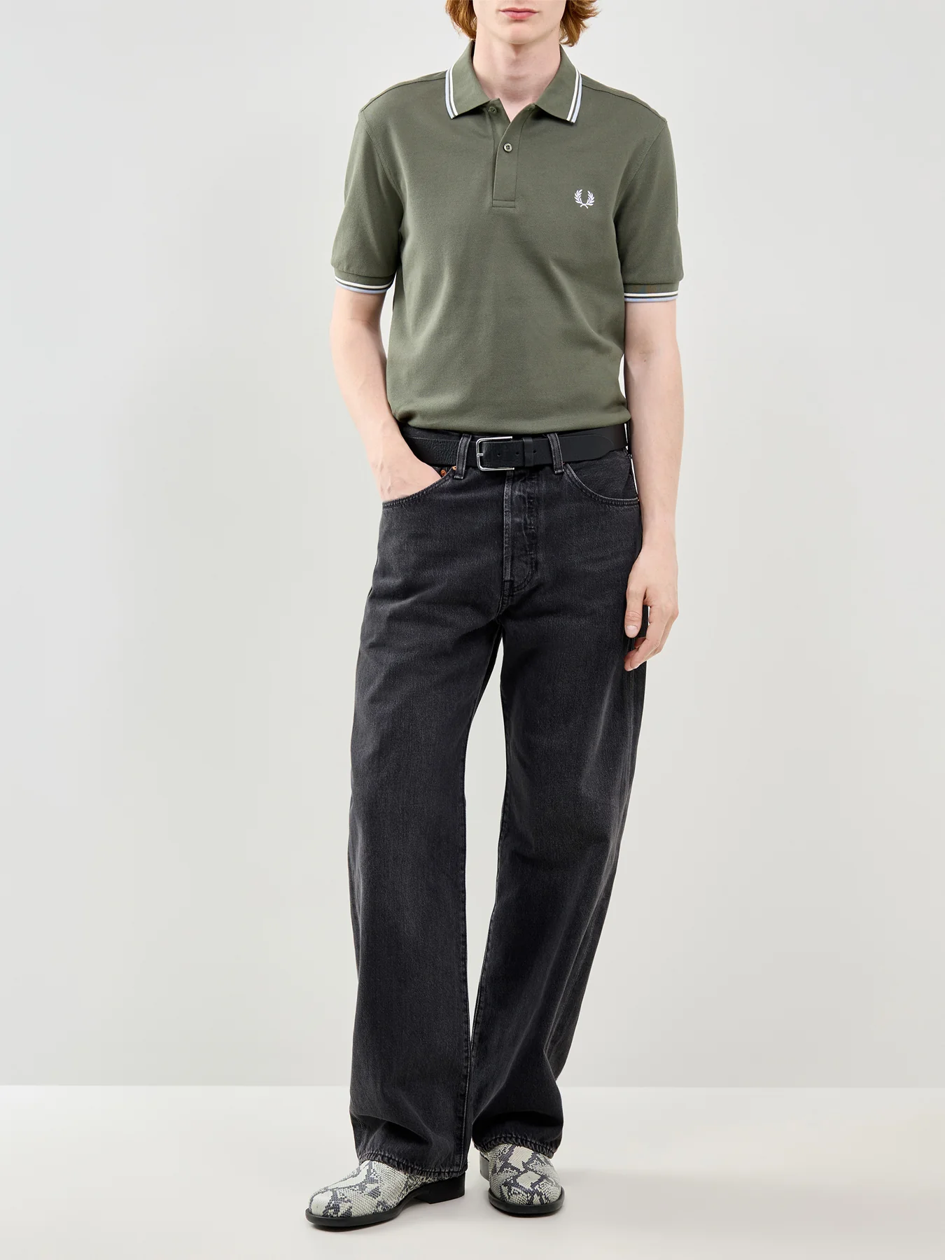 Twin Tipped Polo Shirt Green - Image 2
