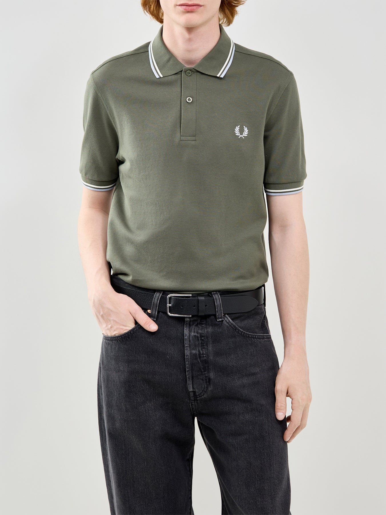 Twin Tipped Polo Shirt Green - Image 4