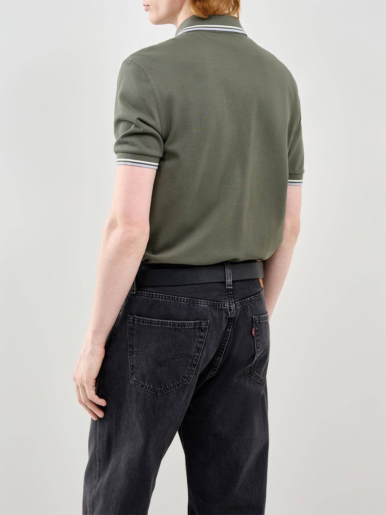 Twin Tipped Polo Shirt Green - Image 5