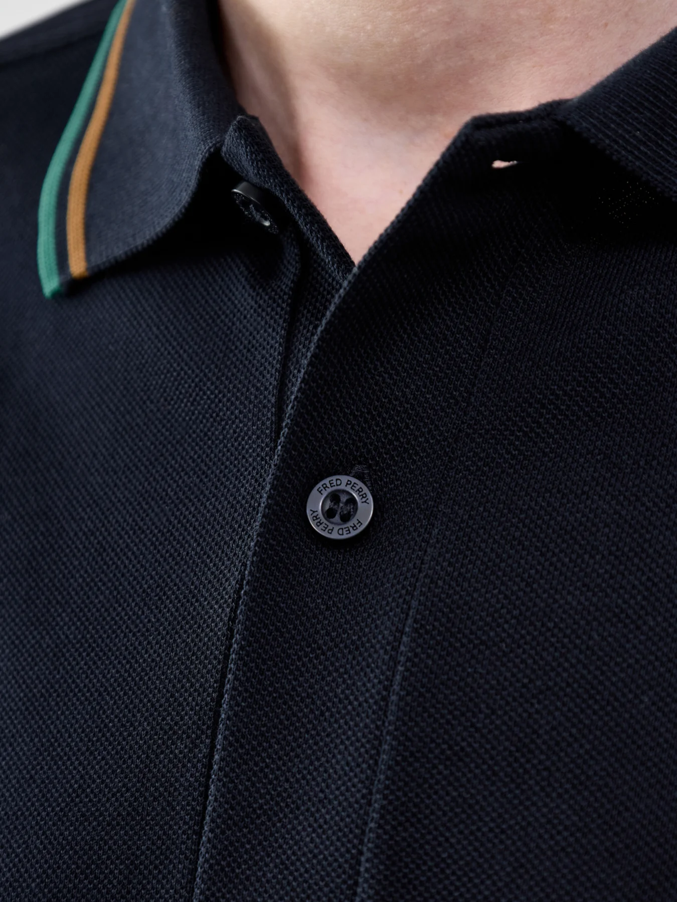 Twin Tipped Polo Shirt Navy - Image 3