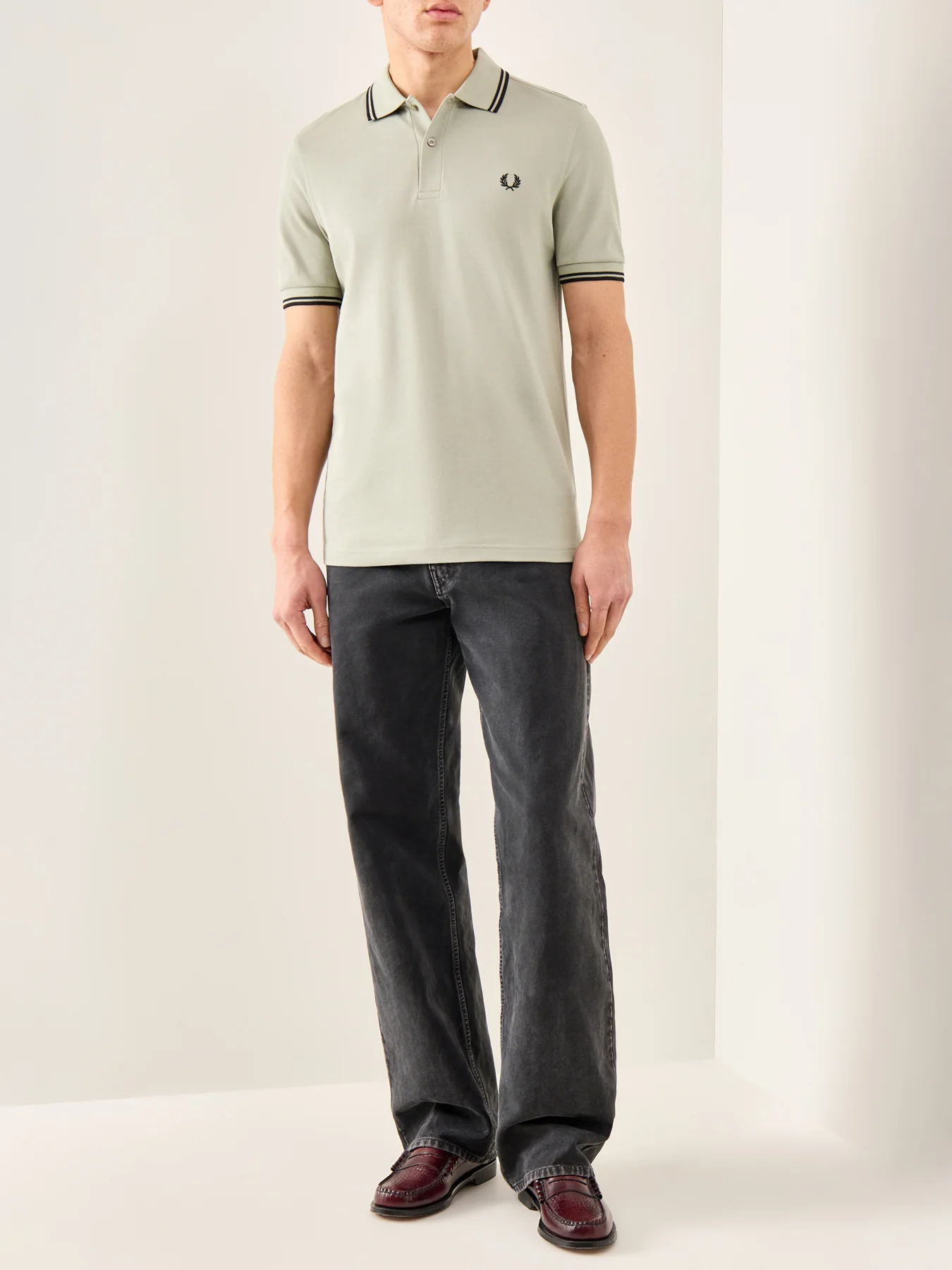 Twin Tipped Polo Shirt Green - Image 2