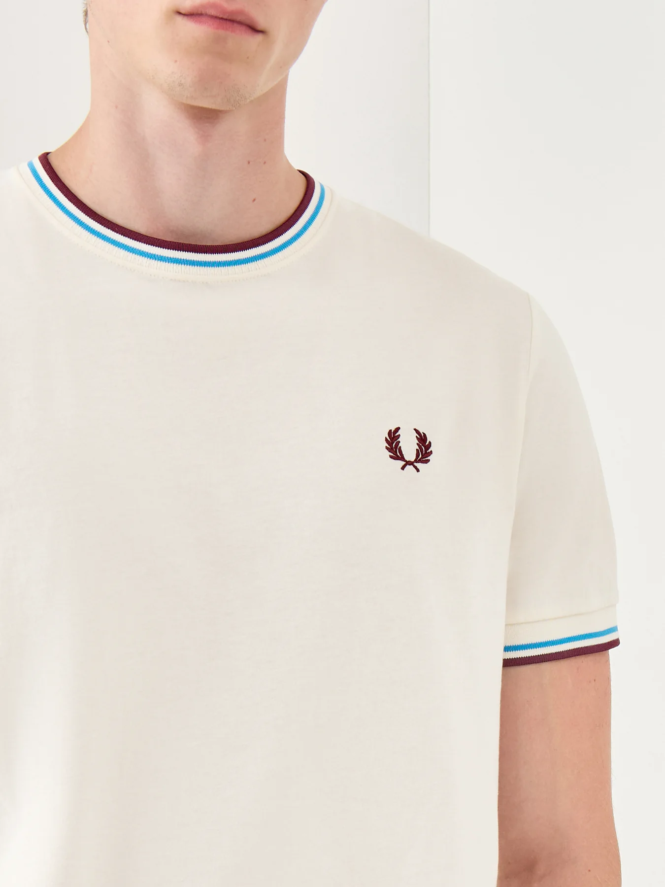 Twin Tipped Cotton T-Shirt White - Image 3