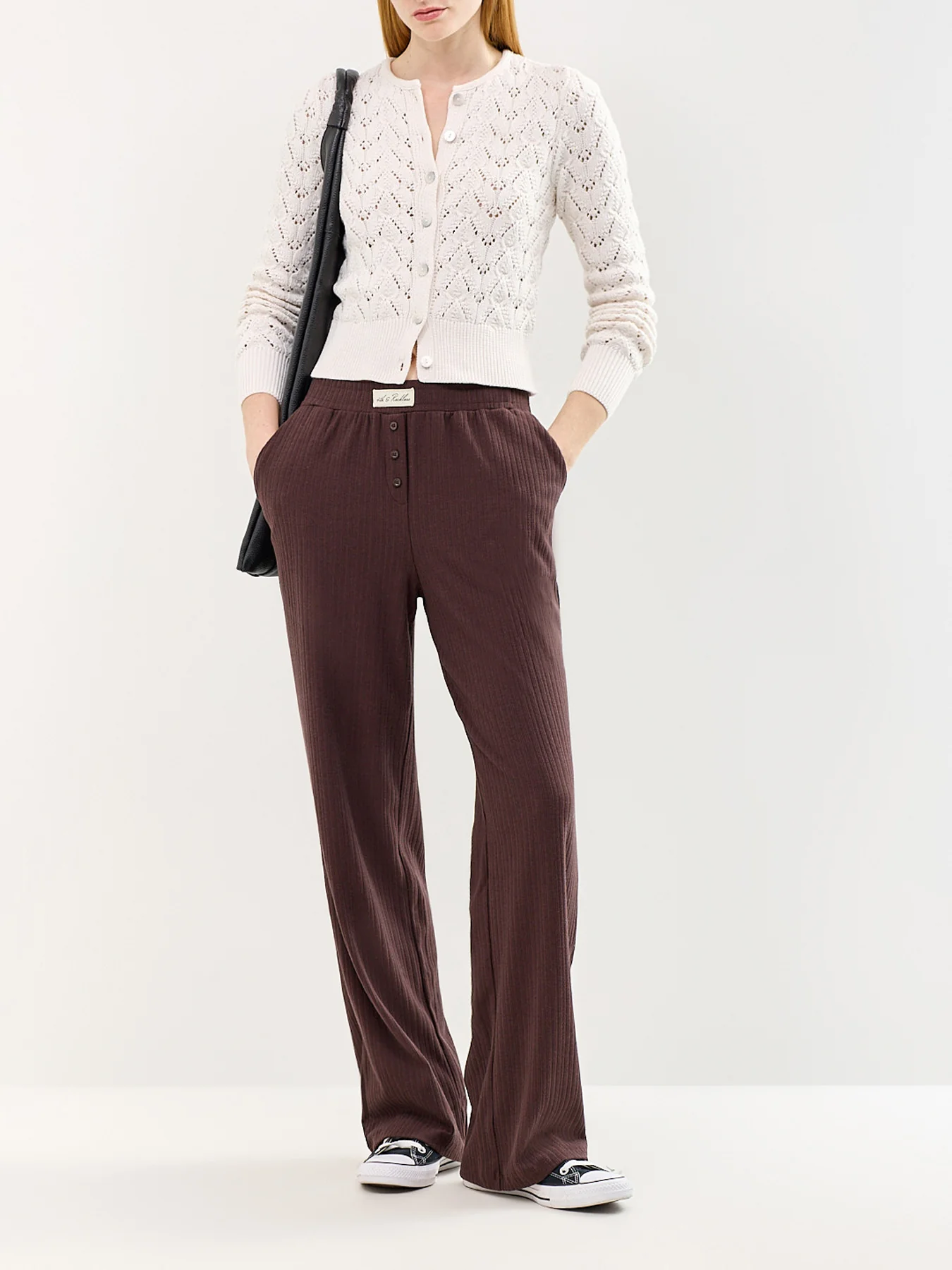Pretty In Pointelle Cardigan Cream - Image 2