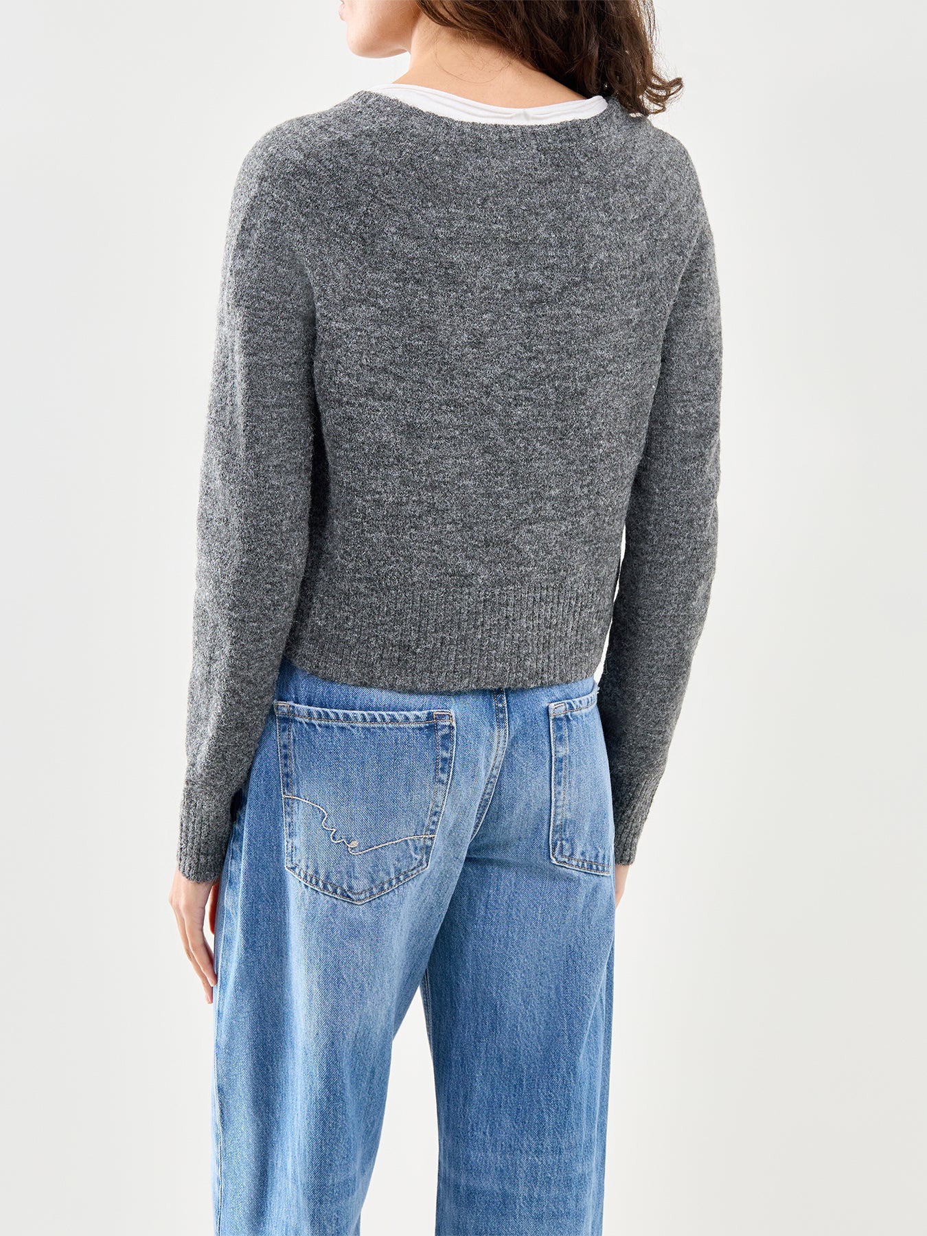School Girl Cardigan Grey - Image 5