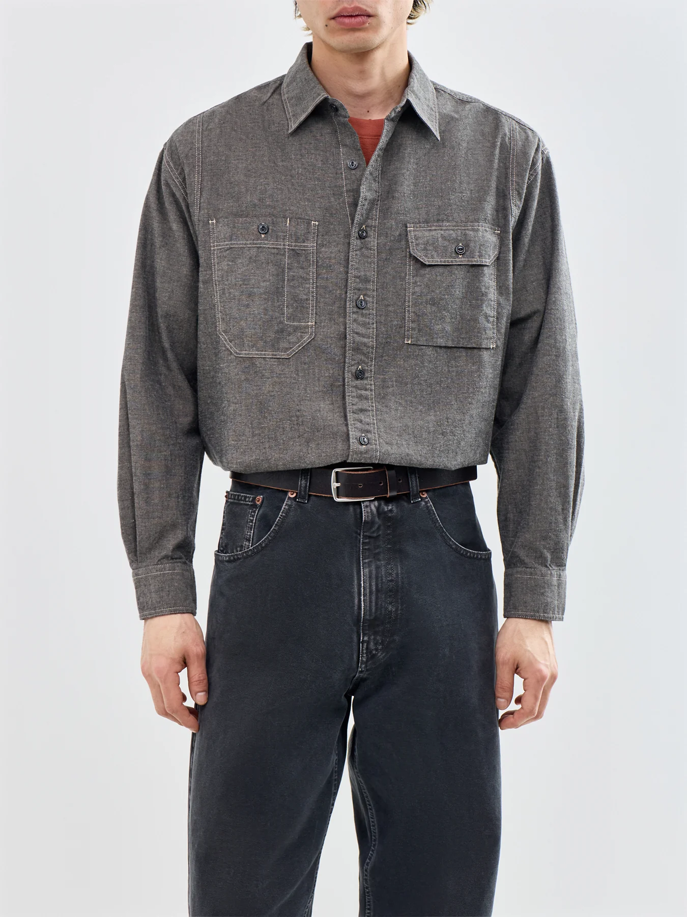 1920S Chambray Work Shirt - Image 4