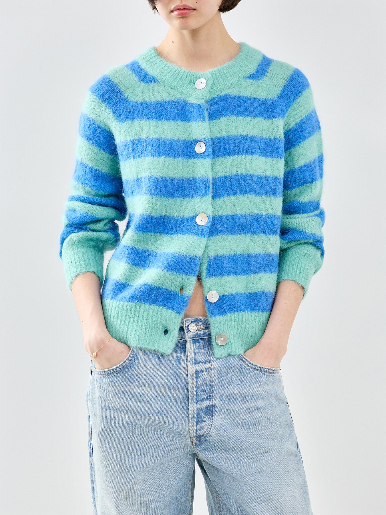 Azur Striped Cardigan - Image 4
