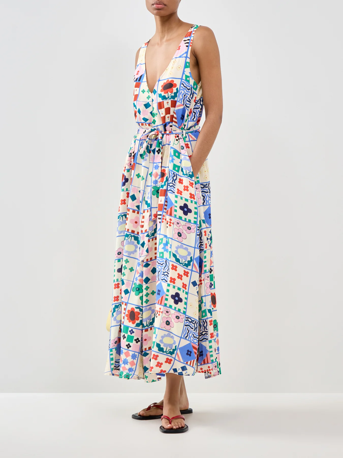 Consordia Printed Midi Dress Print - Image 2