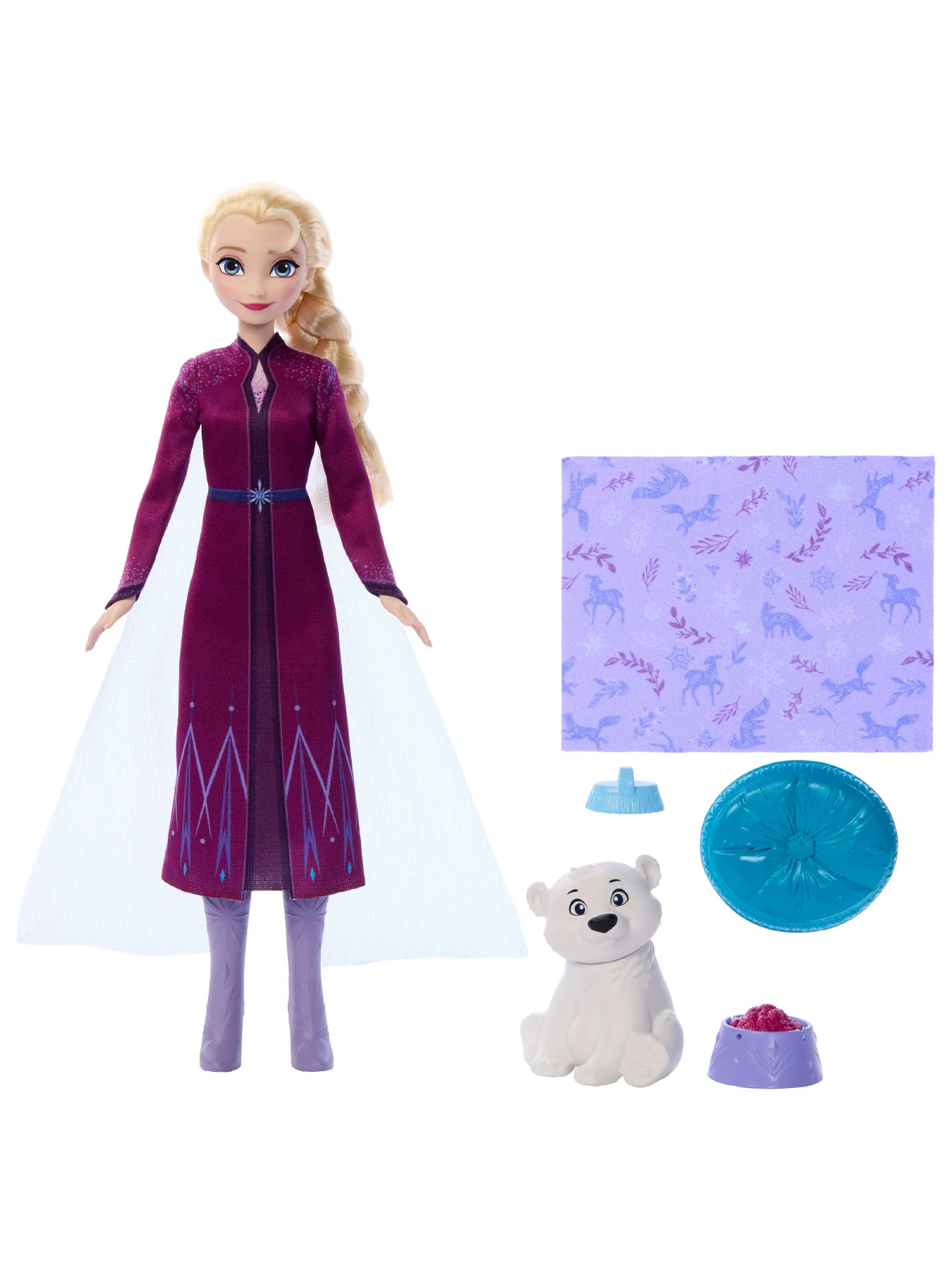 Frozen Elsa and Baby Bear Soft Toy - Image 3