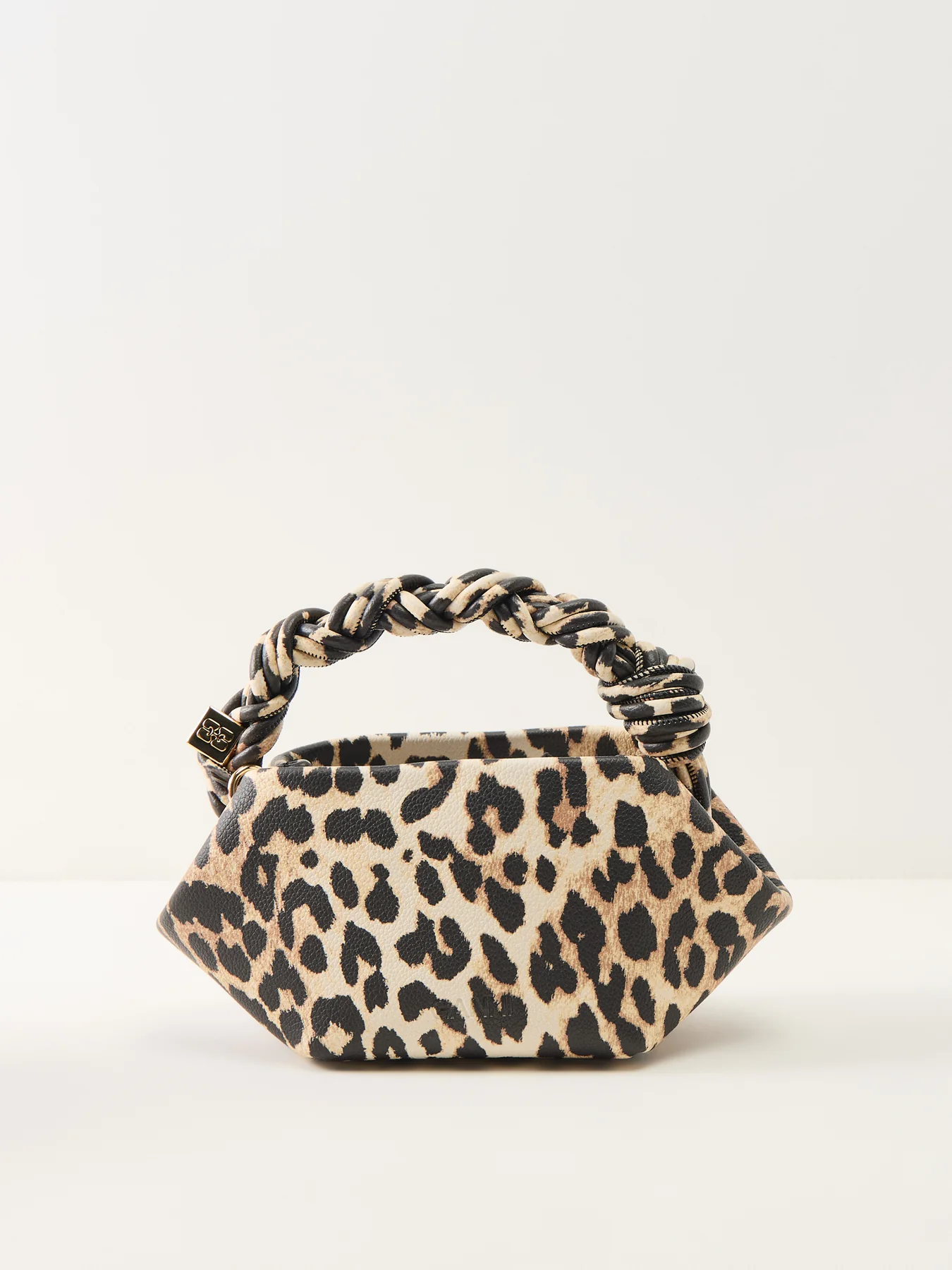 Bou Mini Leopard Print Bag Brown - Image 3