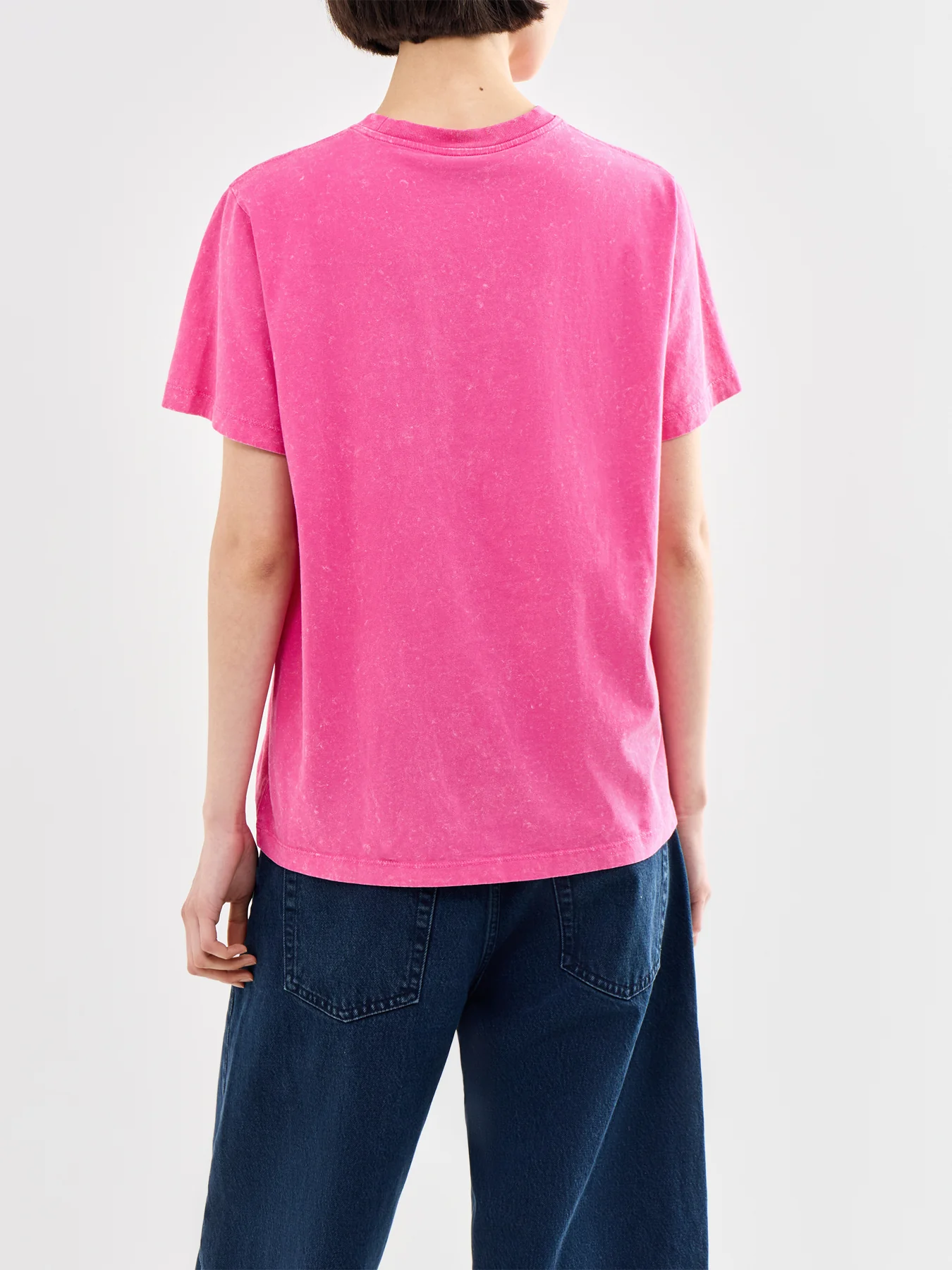 Future Essentials Washed Effect Tee Pink - Image 5