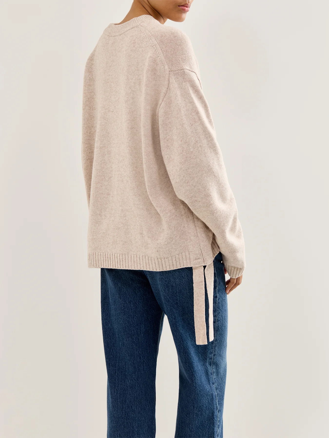Future Wool Oversized Jumper Sand - Image 5