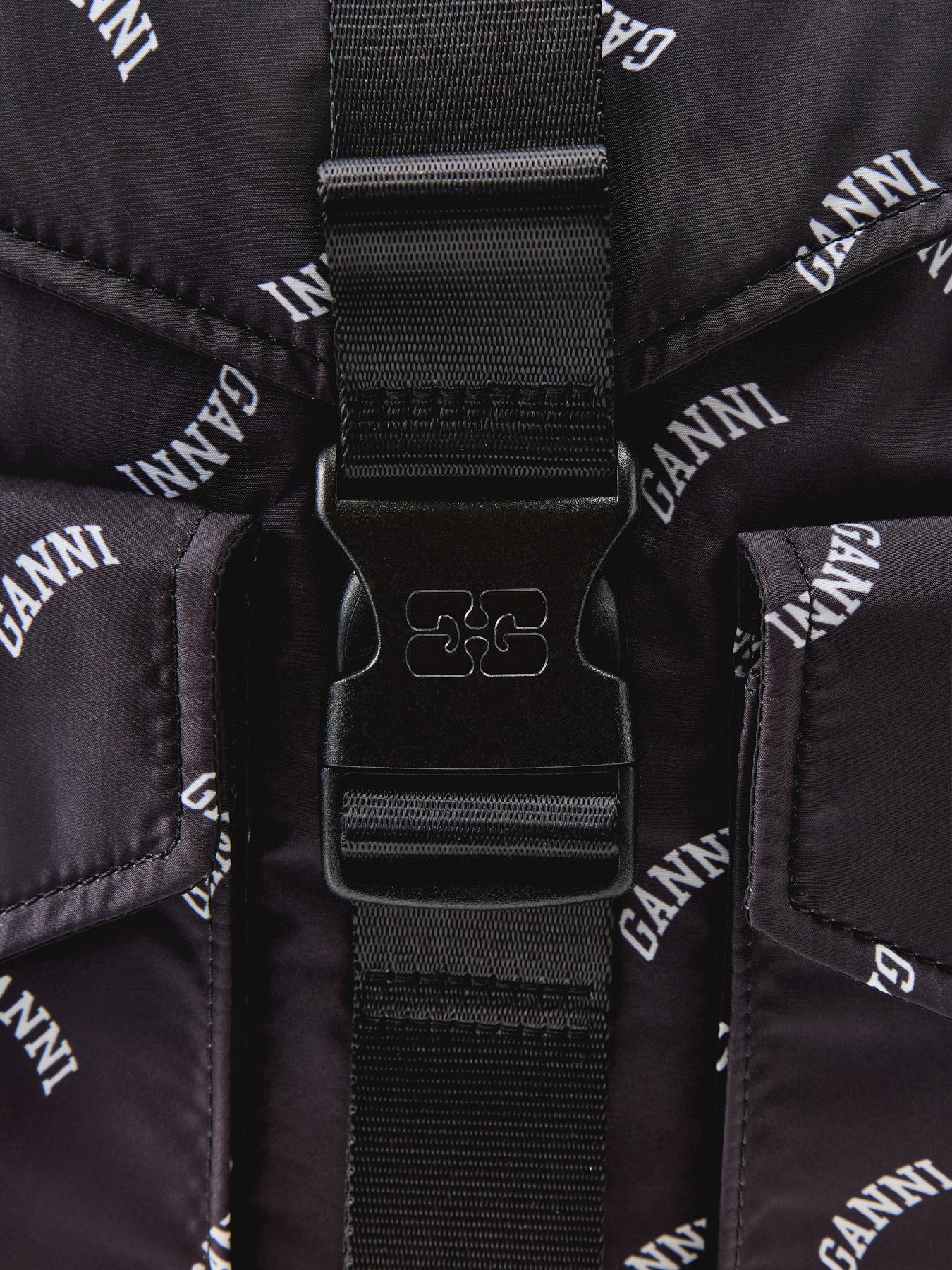 Logo Canvas Backpack Black - Image 4