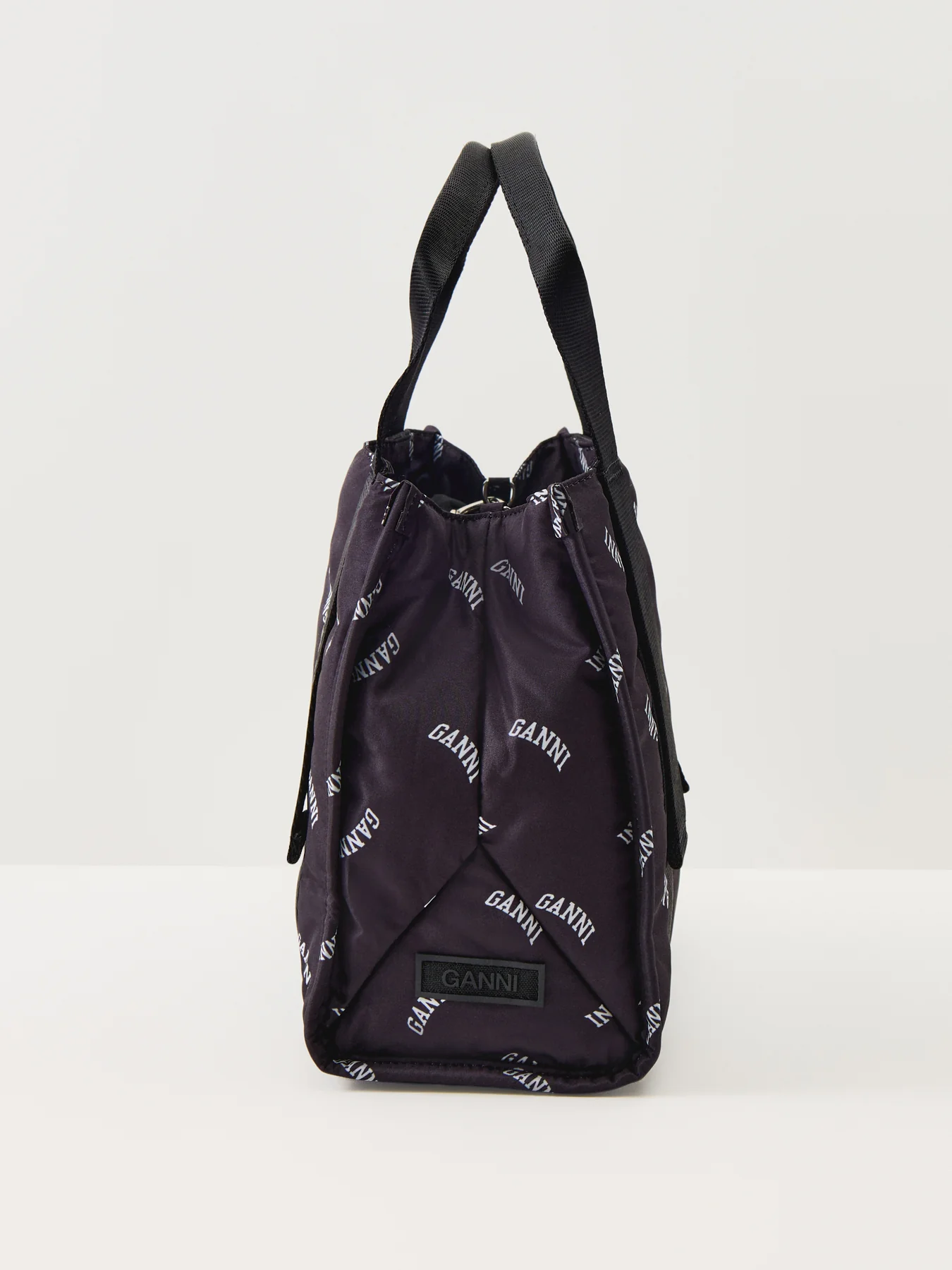 Logo Small Canvas Tote Bag Black - Image 4