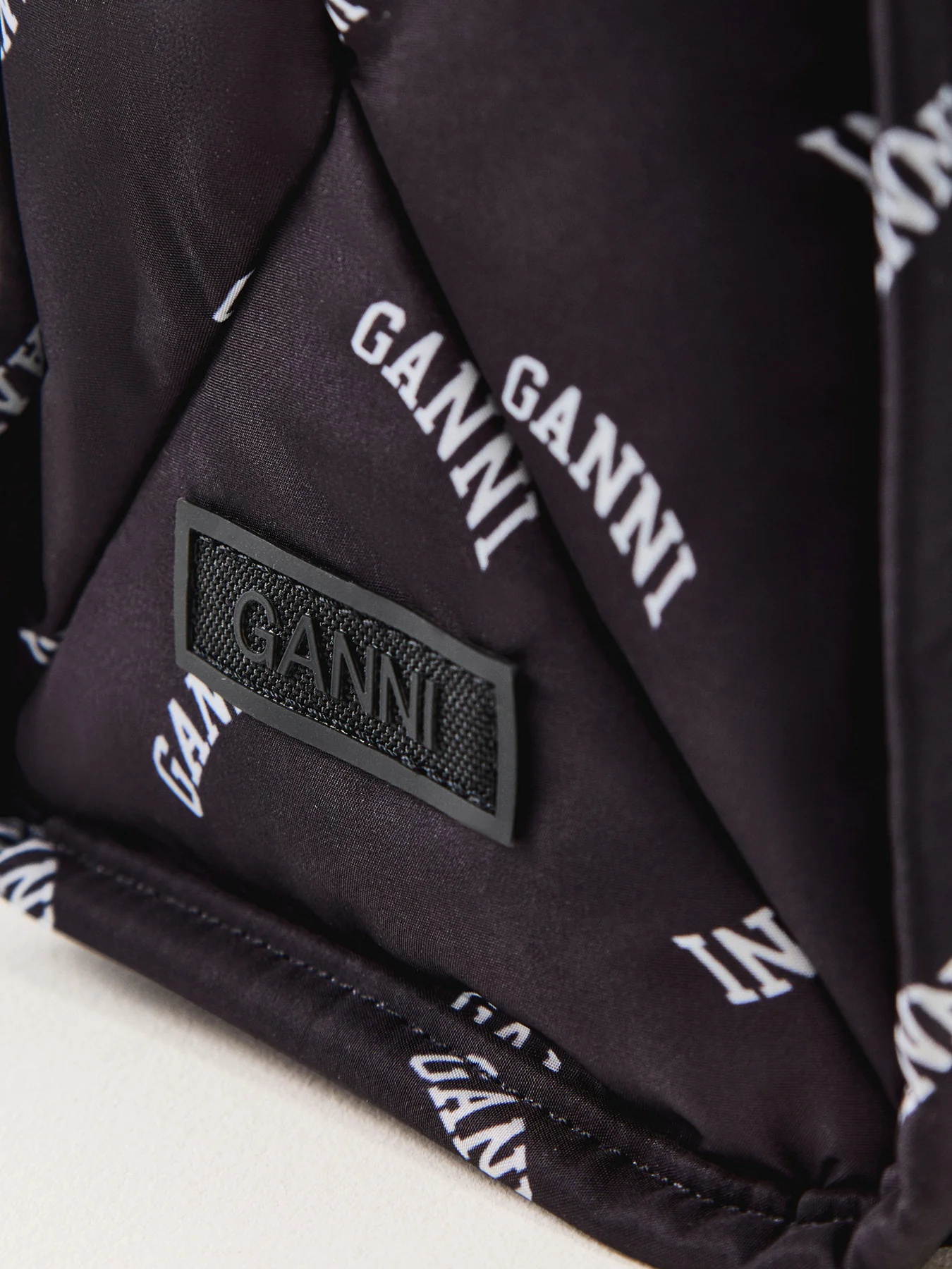 Logo Small Canvas Tote Bag Black - Image 5
