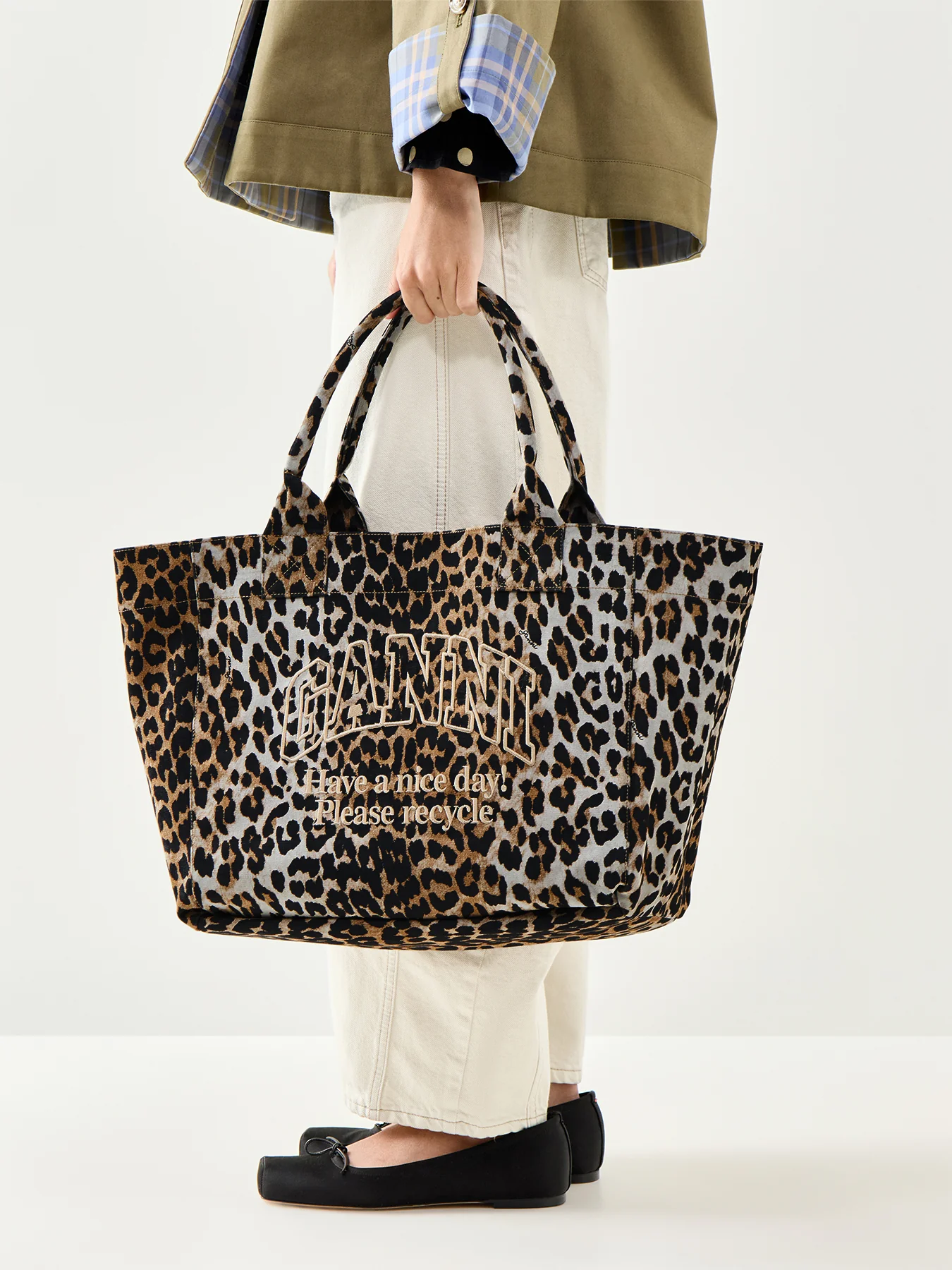 Medium Trapeze Shopper Reversible Blue - Image 2