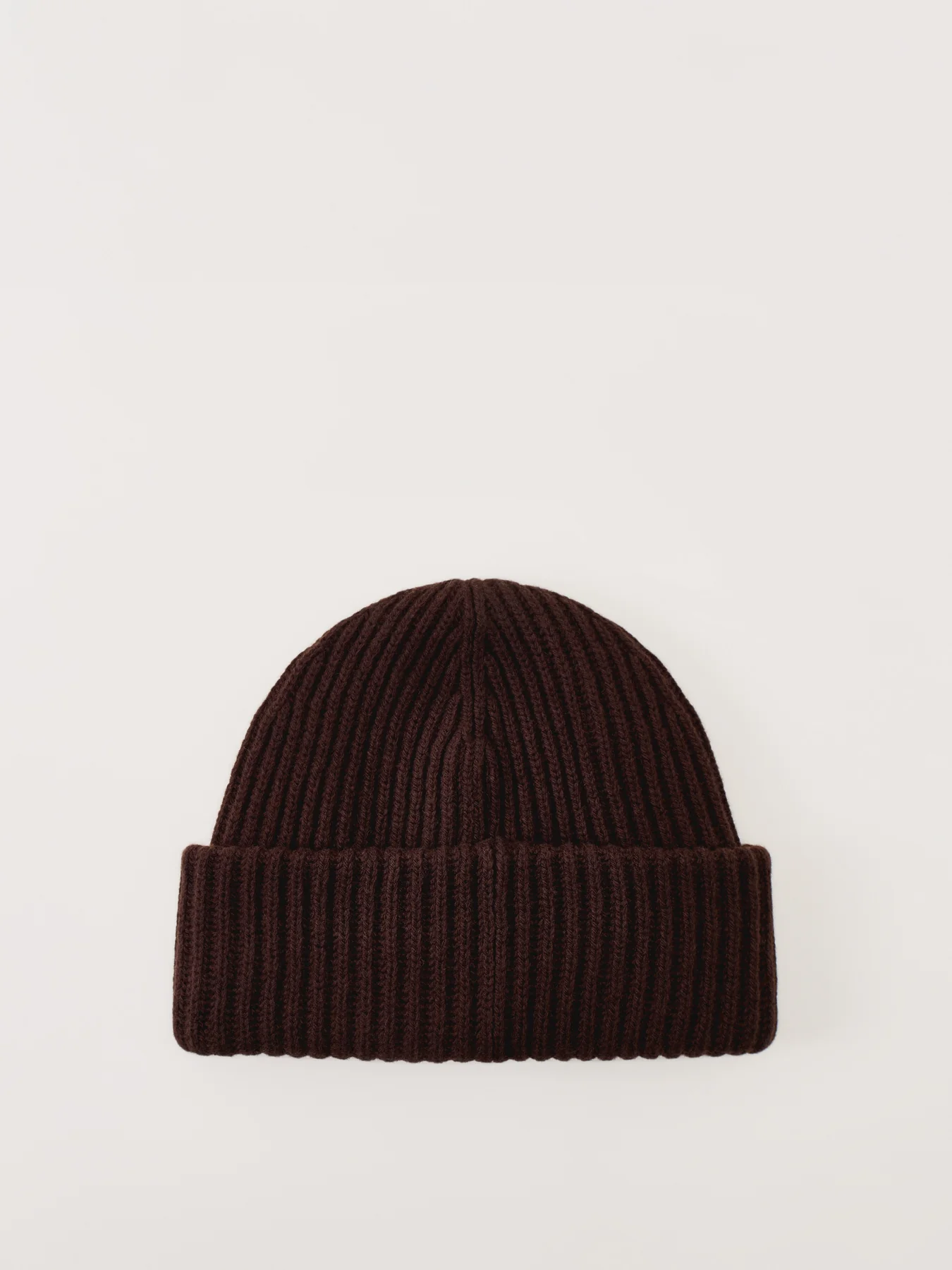 Structured Rib Beanie Chocolate Plum - Image 2