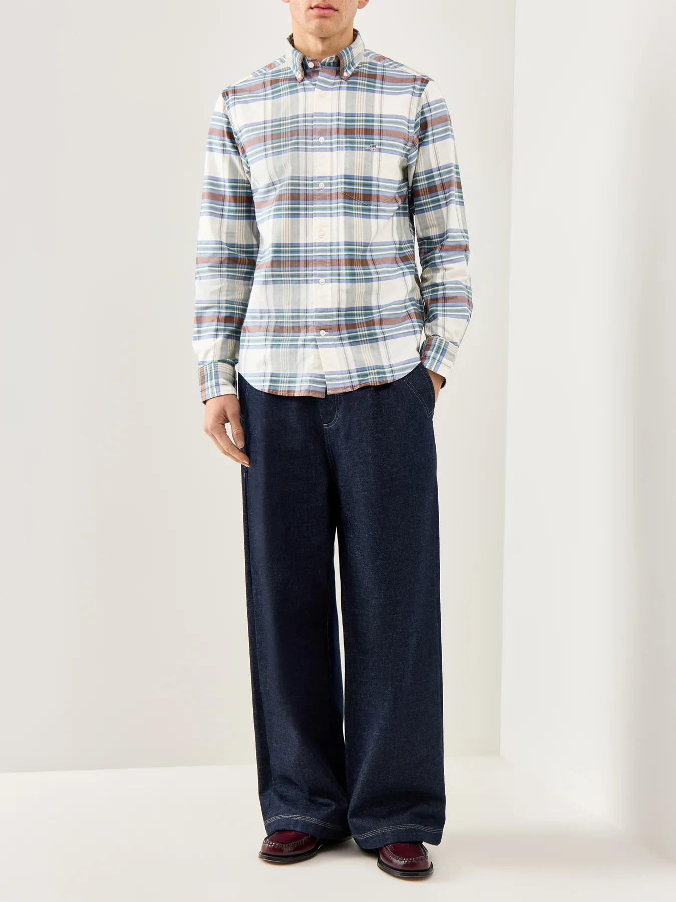 Oxford Check Shirt Multi - Image 2