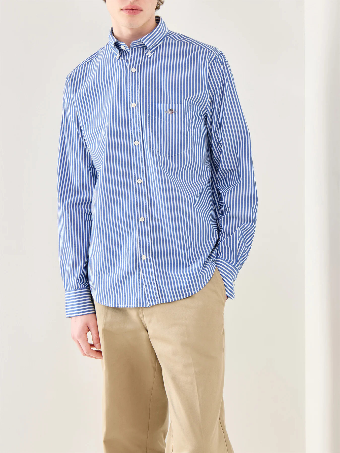 Classic Poplin Stripe Shirt - Image 4