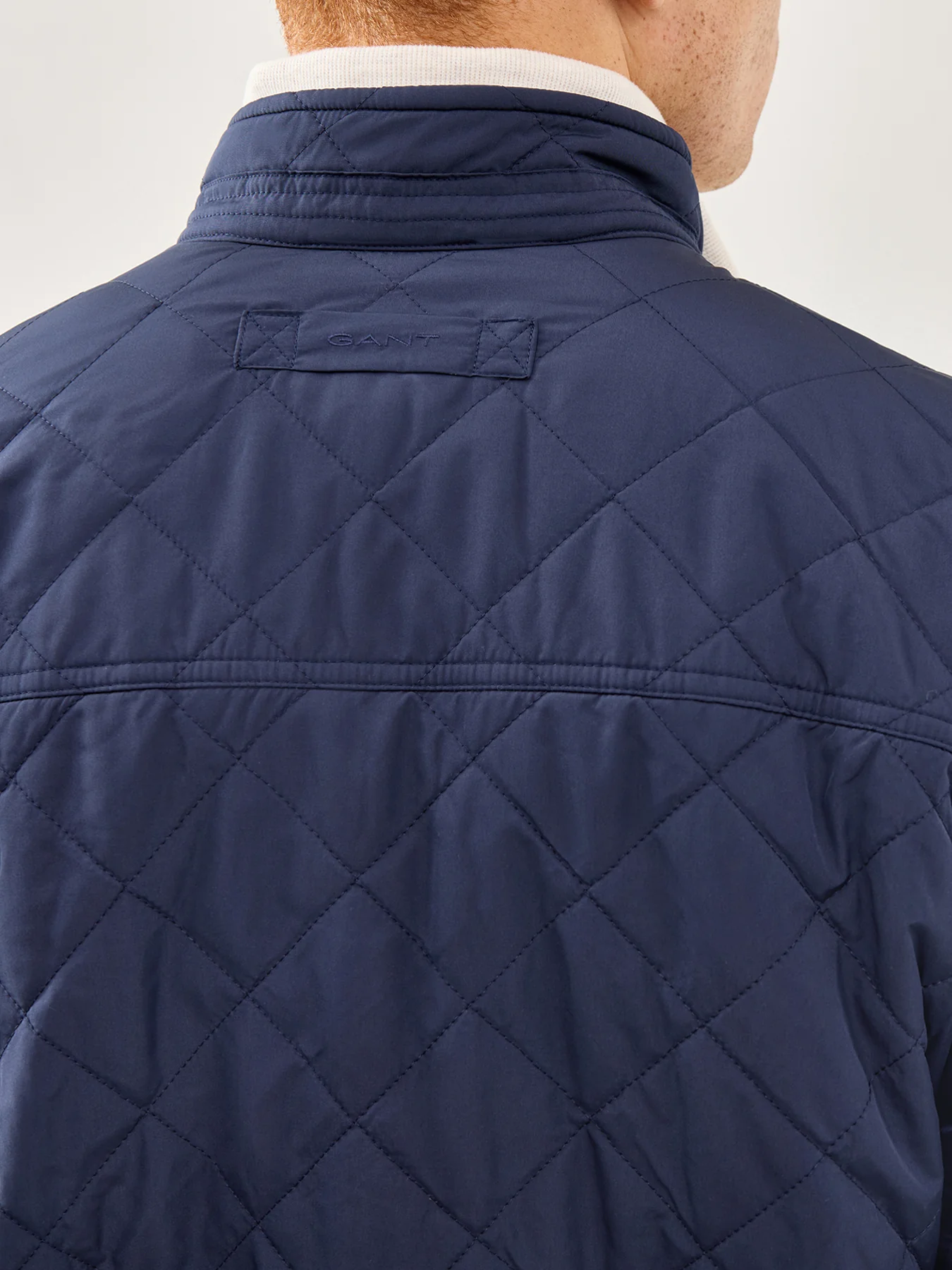 Quilted Windcheater Jacket Navy - Image 3