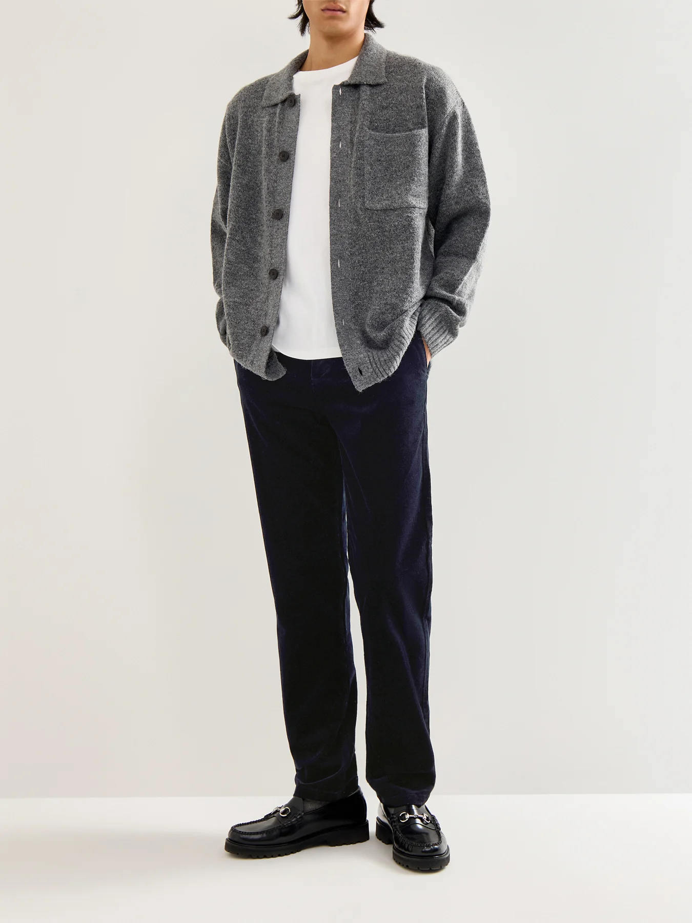 Regular Cord Cotton Chinos Blue - Image 2
