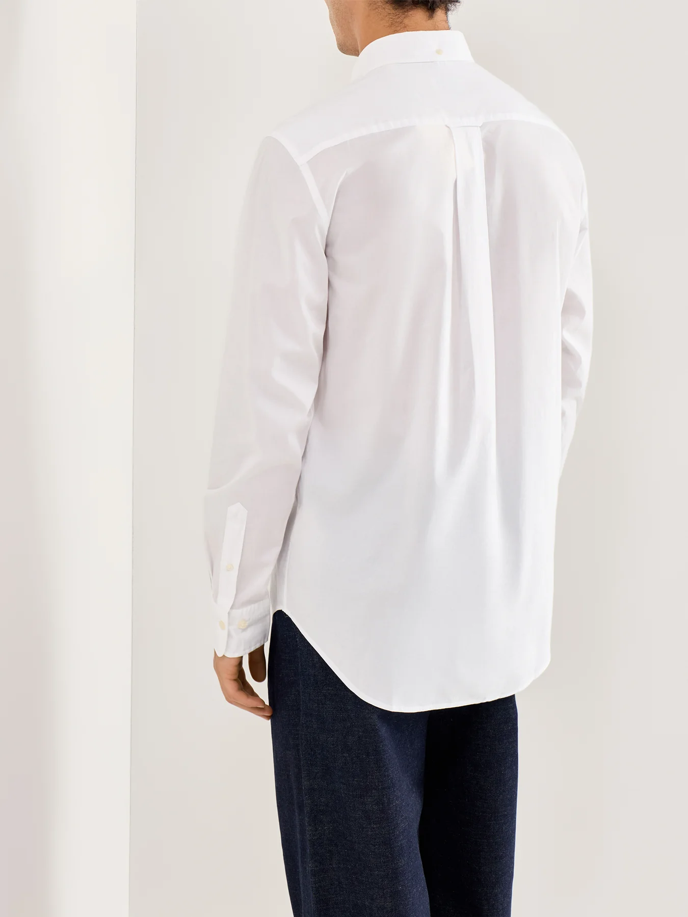 Regular Fit Poplin Shirt White - Image 5