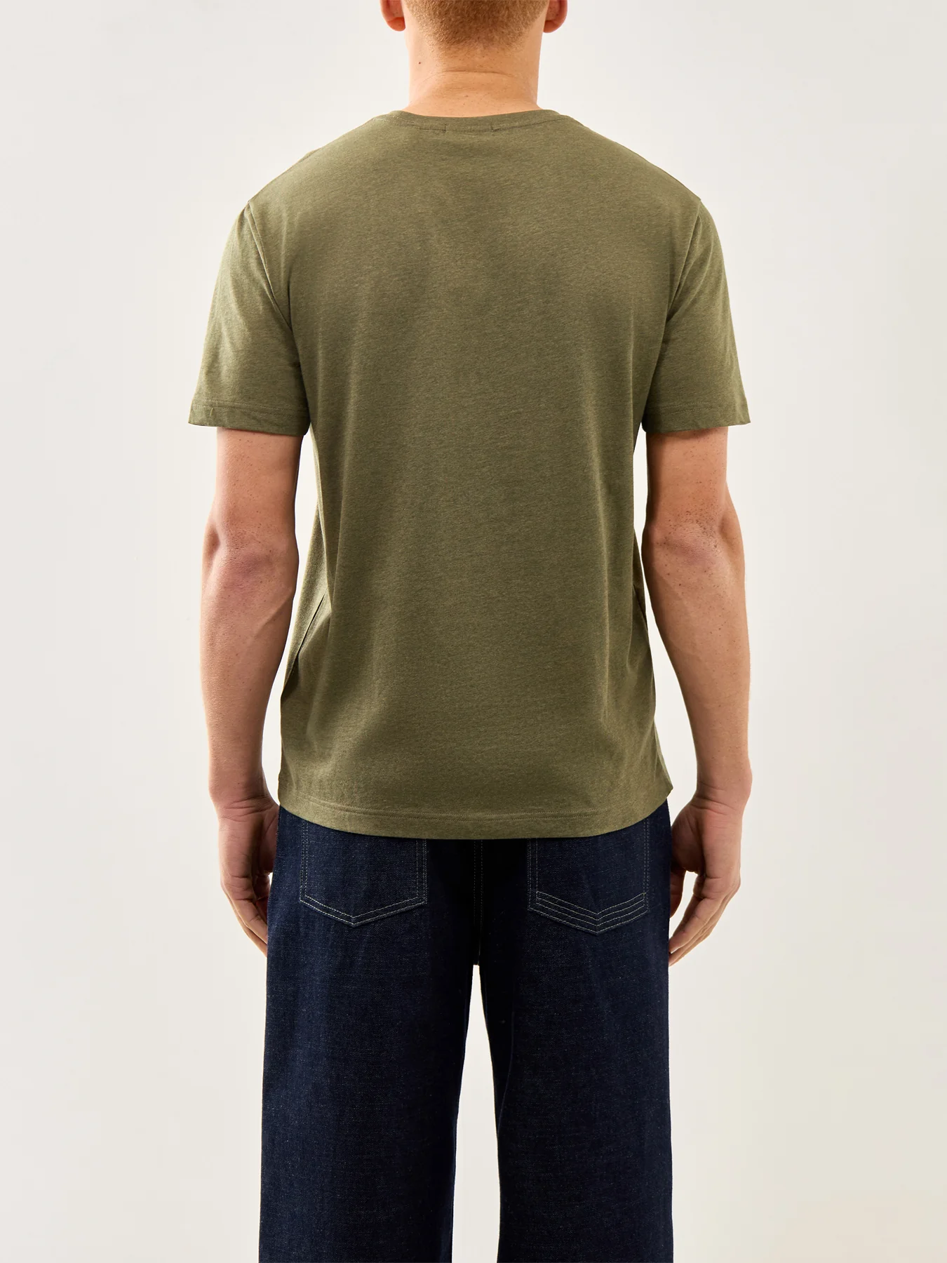 Shield T-Shirt Khaki Green Melange - Image 5