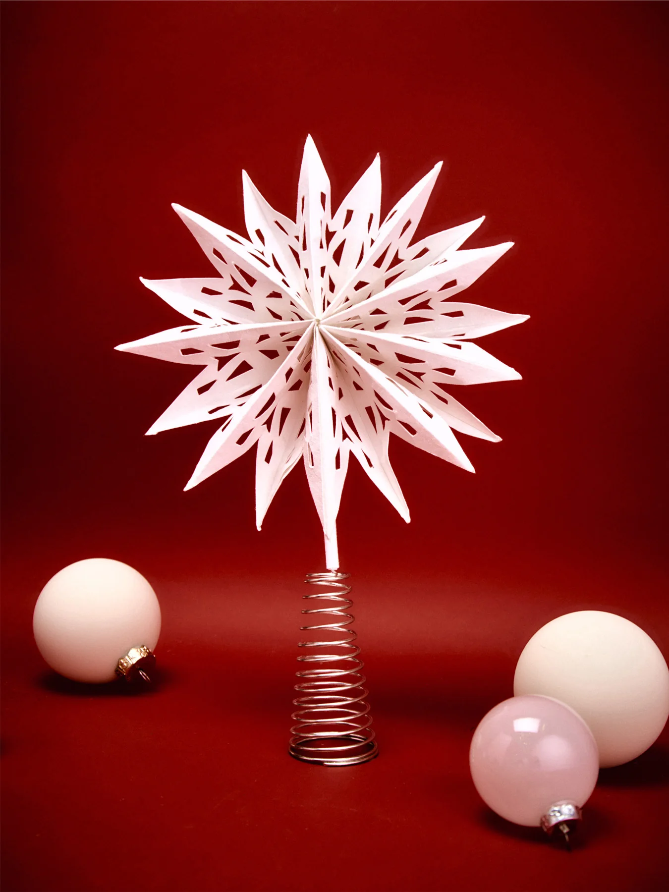 Maddox Cutout Star Christmas Tree Topper Warm White - Image 2