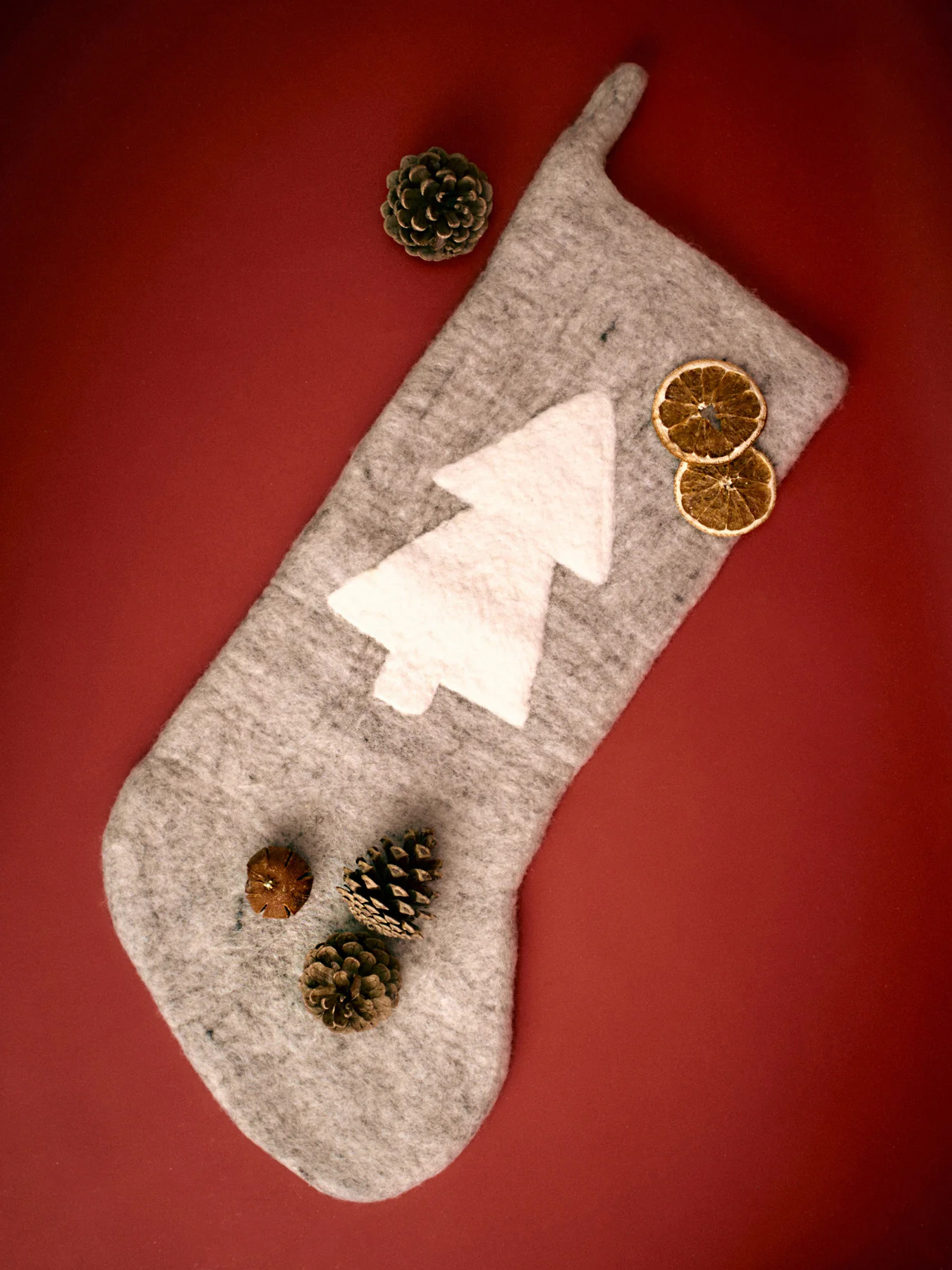 Southwold Christmas Stocking Grey - Image 2