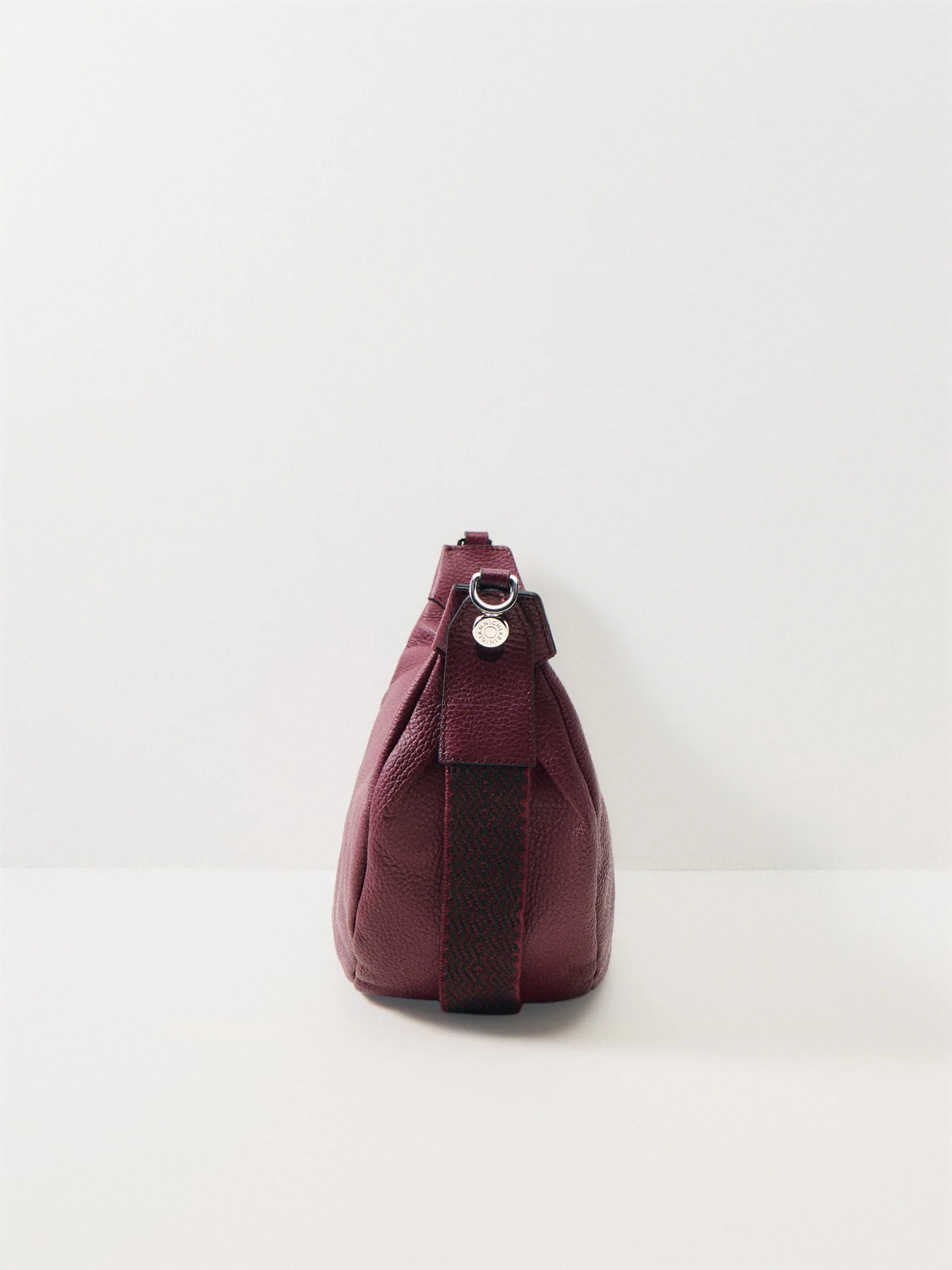 Aisha Crescent Crossbody Wine - Image 4