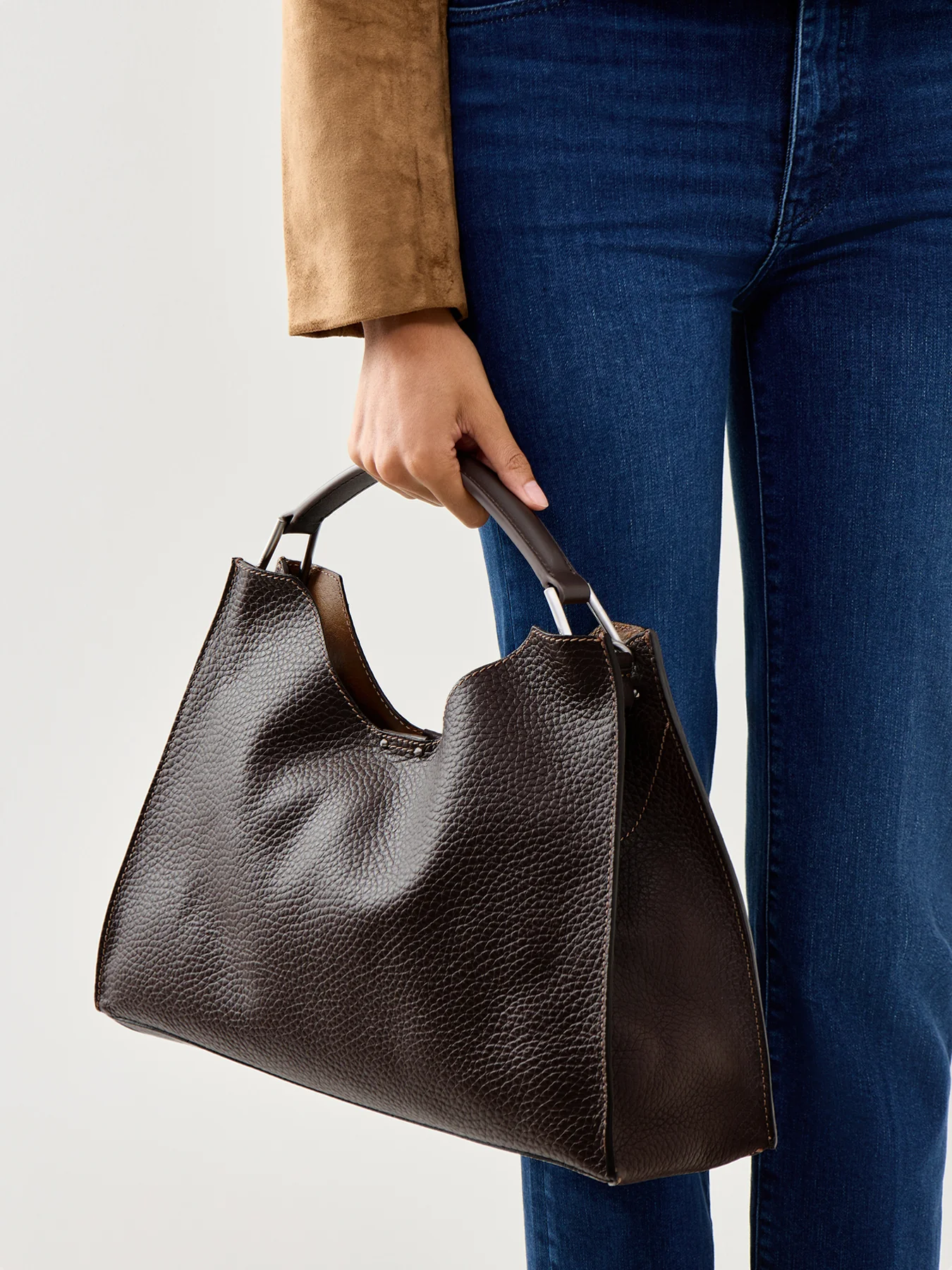 Aurora Large Shoulder Tote Espresso - Image 2