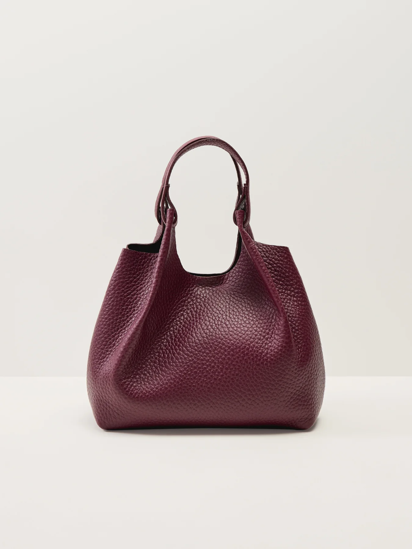 Dua Medium Leather Crossbody Bag Berry Wine - Image 3