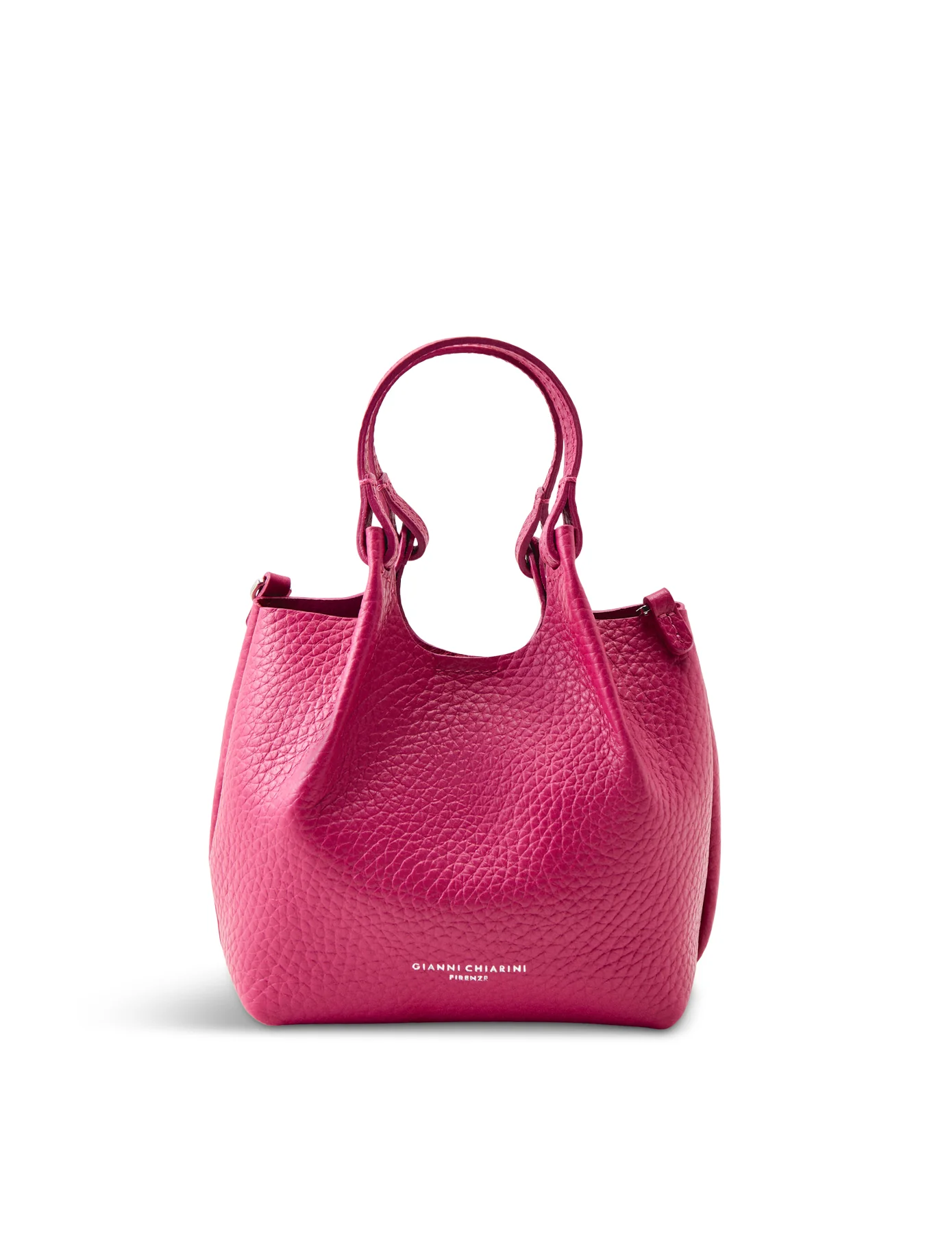 Dua Small Leather Crossbody Bag Pink