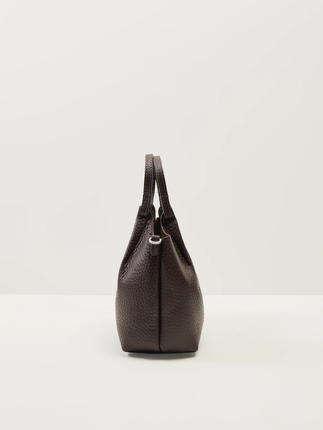 Dua Small Leather Crossbody Bag Espresso Brown - Image 4