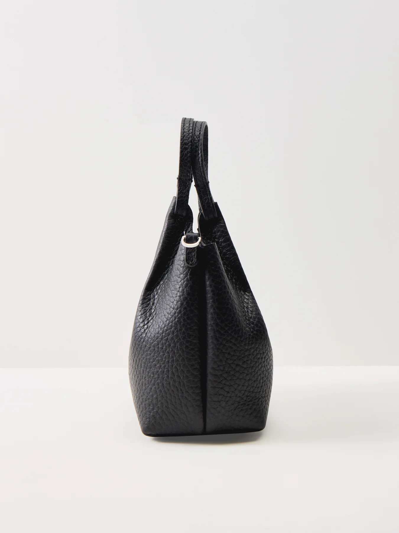 Dua Small Leather Crossbody Bag Black - Image 4