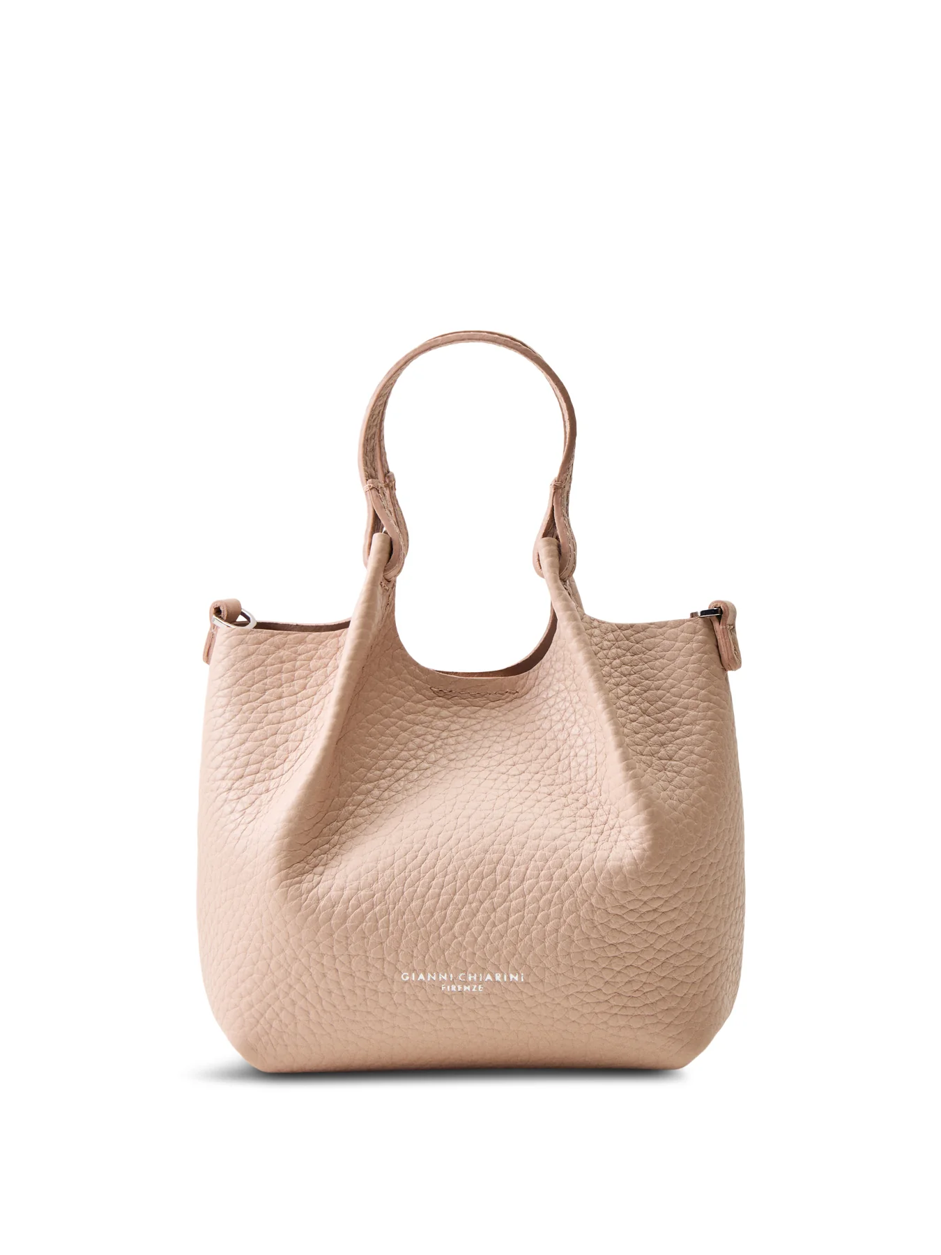 Dua Small Leather Crossbody Bag Pink Salt